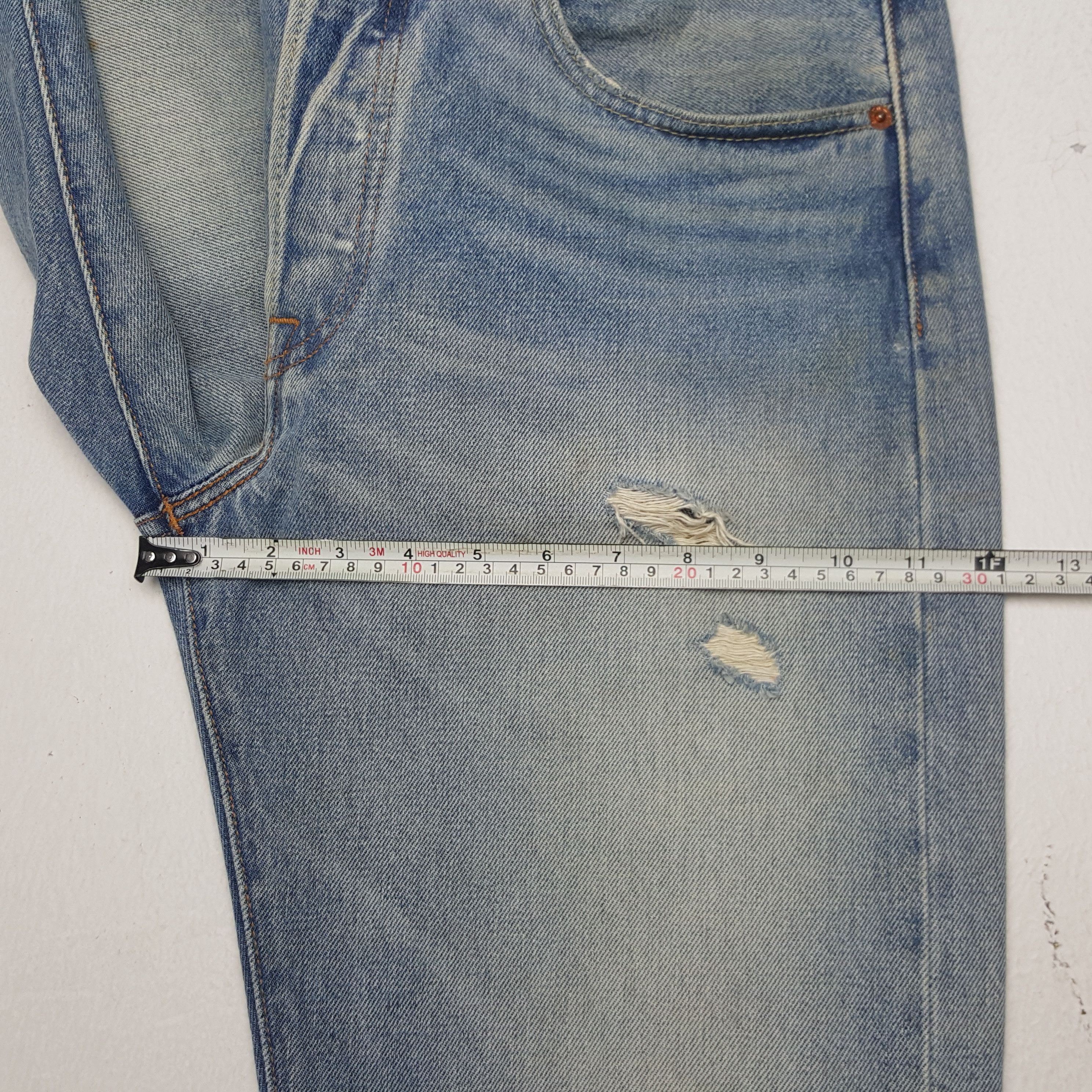 Levi's × Vintage Vintage Levi's 501 American Distressed Style Denim Jeans Size US 32 / EU 48 - 12 Thumbnail