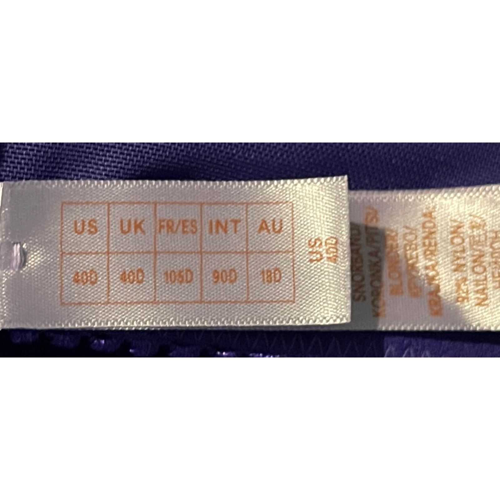 Vintage Savage X Fenty Bra 40D Women Balconette Iridescent Purple Moon Theme Lace Underwired Modern Fashion Size ONE SIZE - 5 Thumbnail