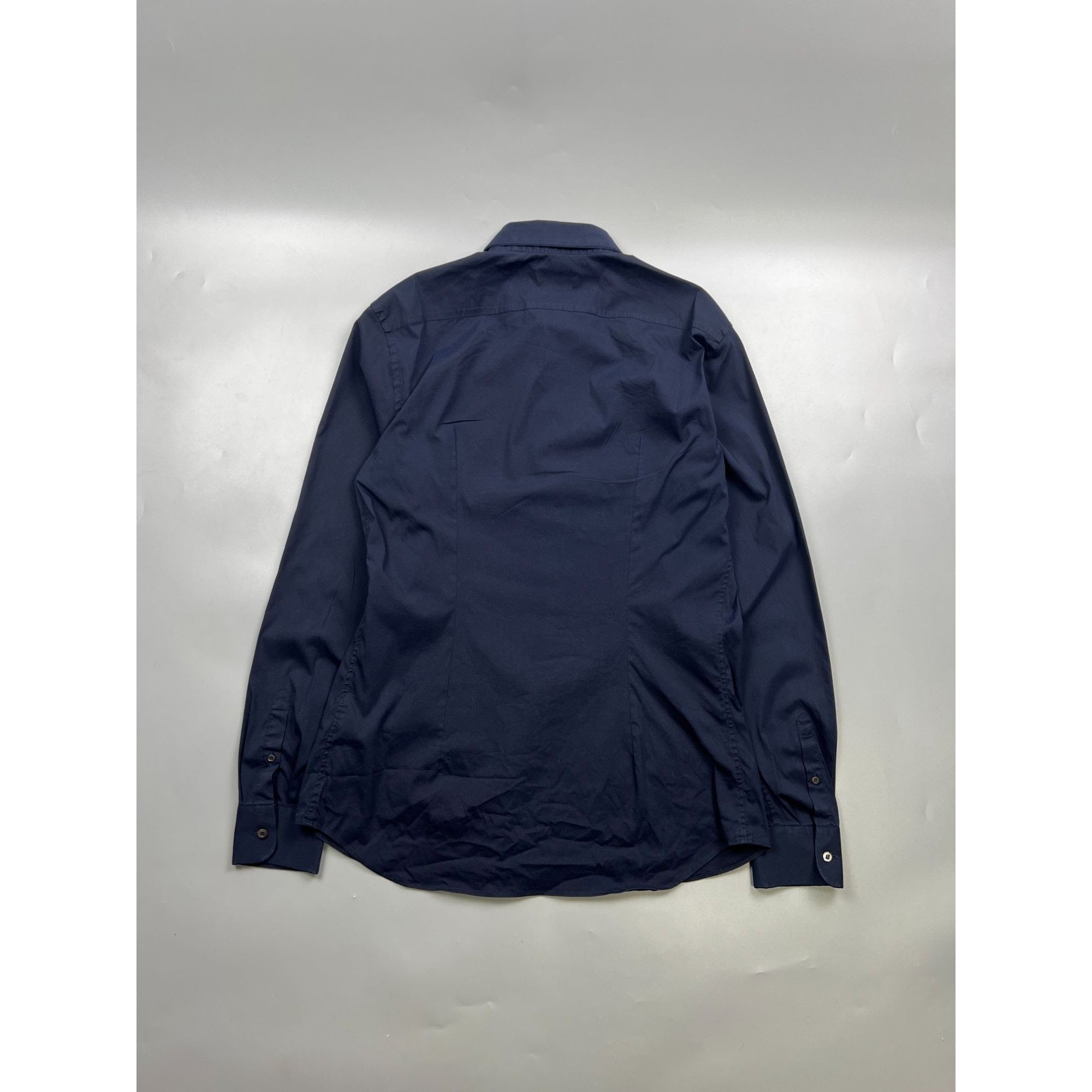 Prada Prada Navy Nylon Shirt (Y0809) Size US L / EU 52-54 / 3 - 7 Thumbnail