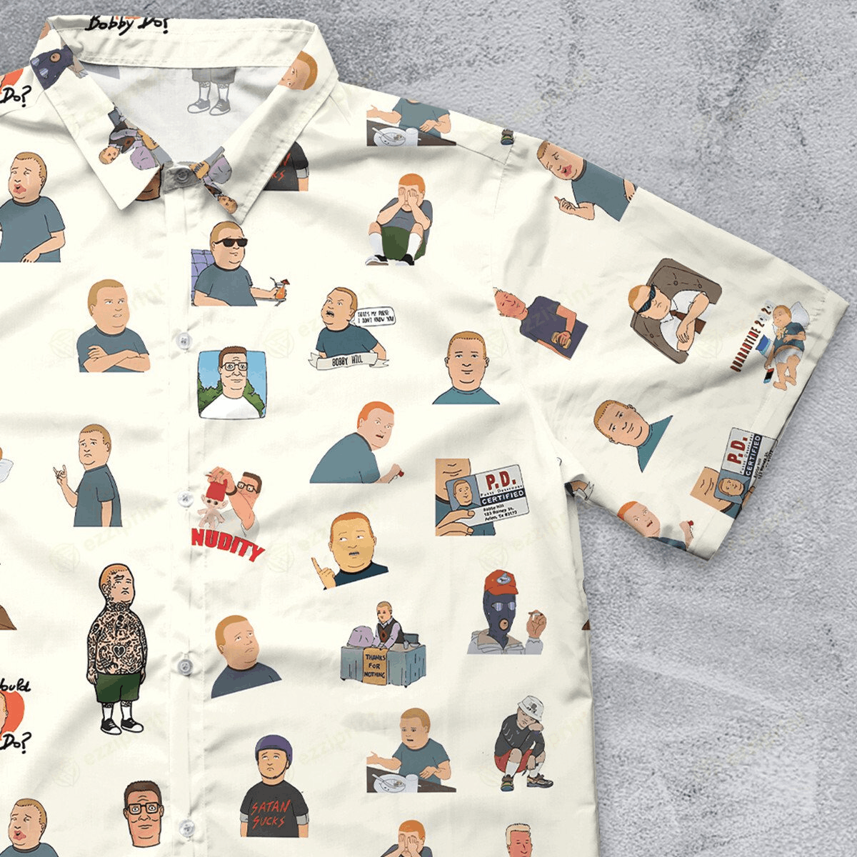 The Unbranded Brand Bobby Hill King Of The Hill Pattern Button Down Shirt Size US L / EU 52-54 / 3 - 1 Thumbnail