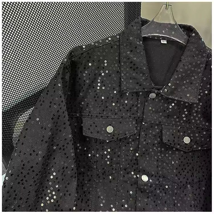 Japanese Brand Black Party Shiny Jacket Size US L / EU 52-54 / 3 - 4 Thumbnail
