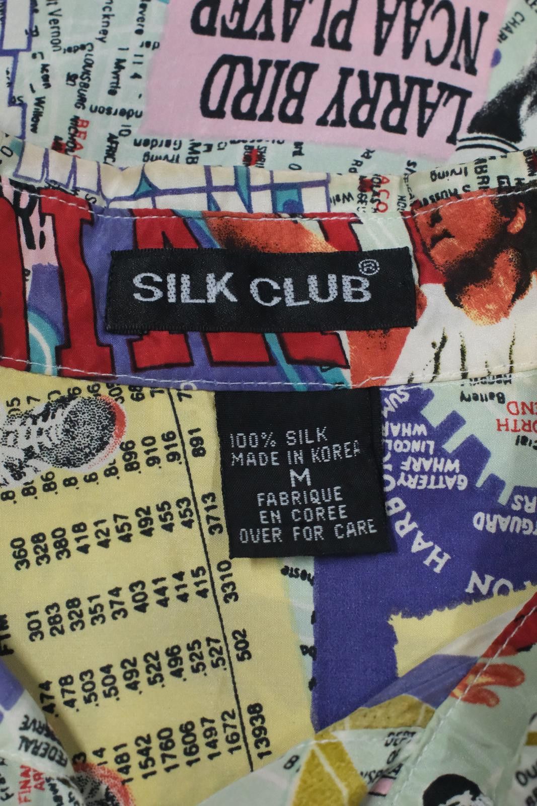 Other 90's Silk Club Larry Bird Newspaper AOP Button-Up Size US L / EU 52-54 / 3 - 3 Thumbnail