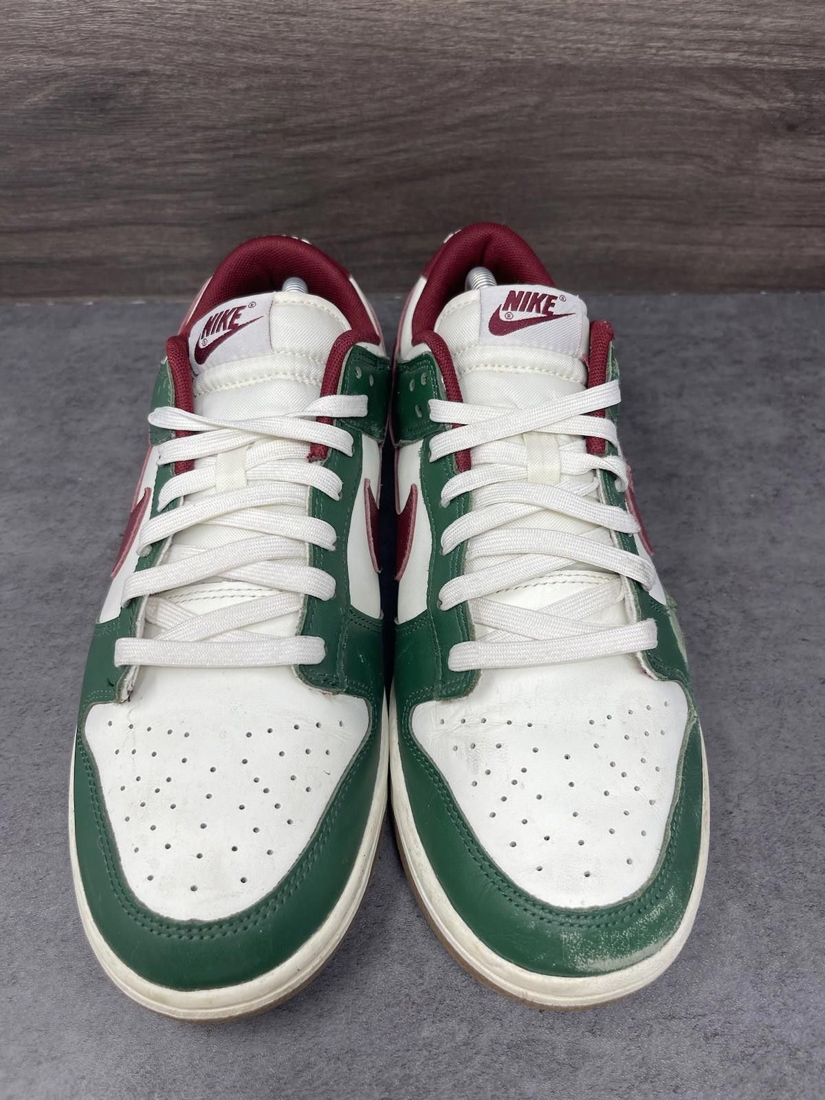 Nike Nike Dunk Low Mens Size 9 Gorge Green Team Red Sneakers Size US 9 / EU 42 - 3 Thumbnail