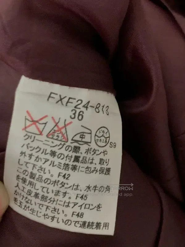 Burberry Burberry Purple Wool Check Midi Skirt for Women. Size 23" - 7 Thumbnail