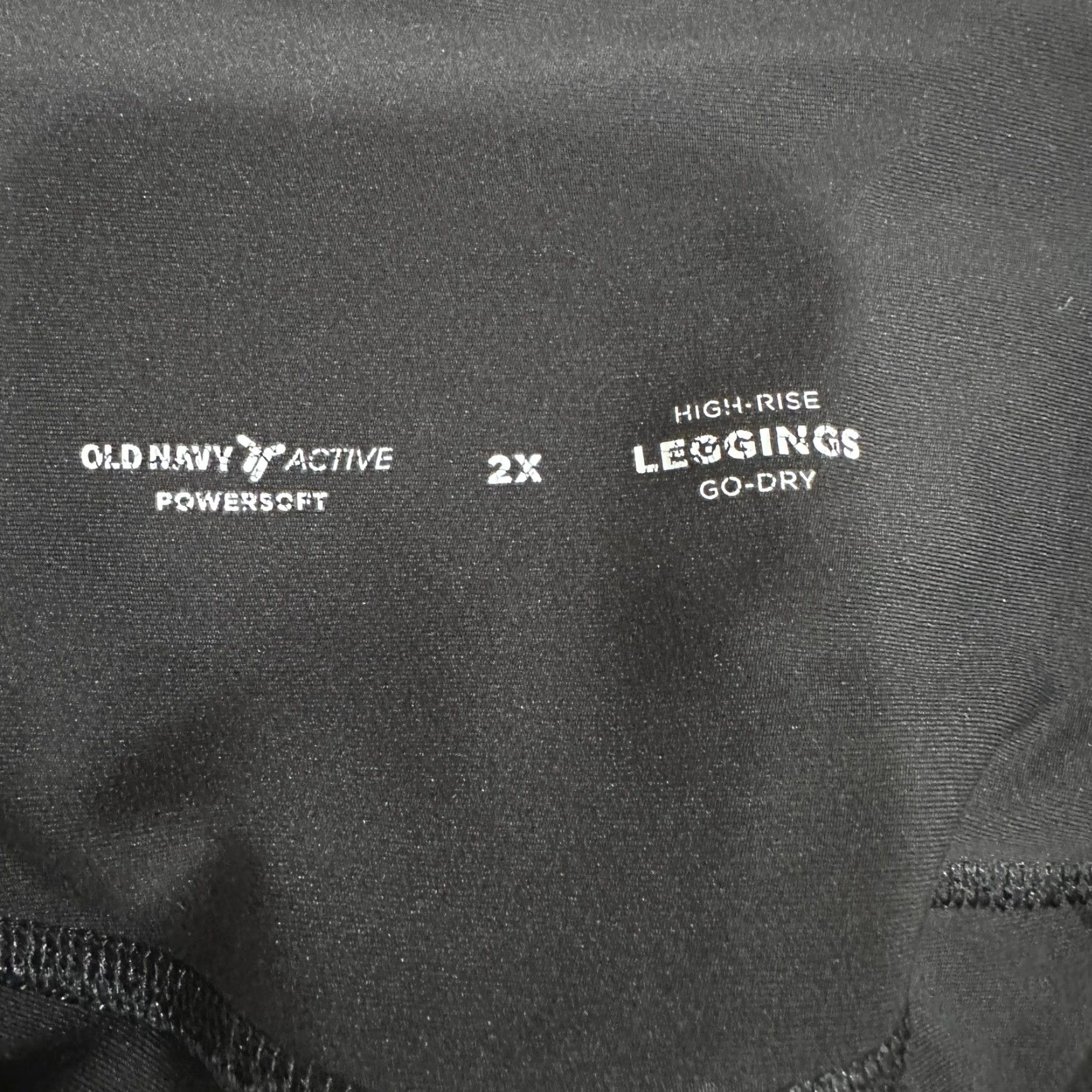 Old Navy Old Navy Leggings Womens 2X Black Powersoft High Rise Pockets Ankle Go-Dry Size 40" / US 18 - 3 Thumbnail