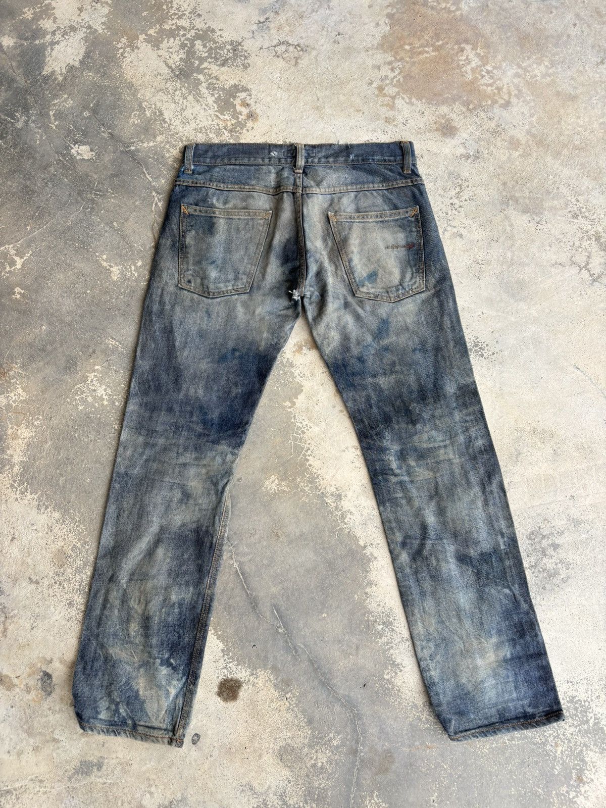 Undercover Undercoverism Distressed Fade Denim Jeans Size US 33 - 5 Thumbnail