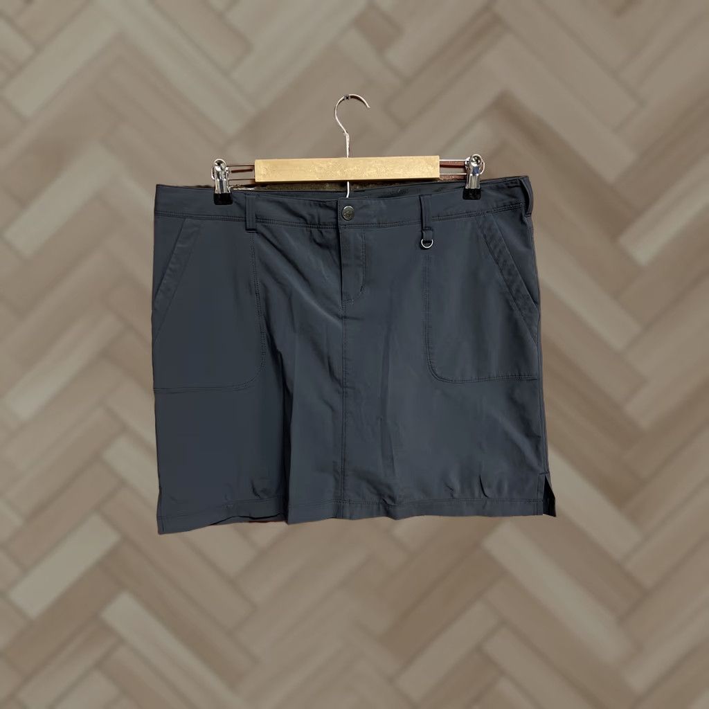 Vintage REI Skort Women Skirt Hiking Pockets Outdoor Nylon Spandex Gray M Middox? Size 32" / US 10 / IT 46 - 1 Thumbnail