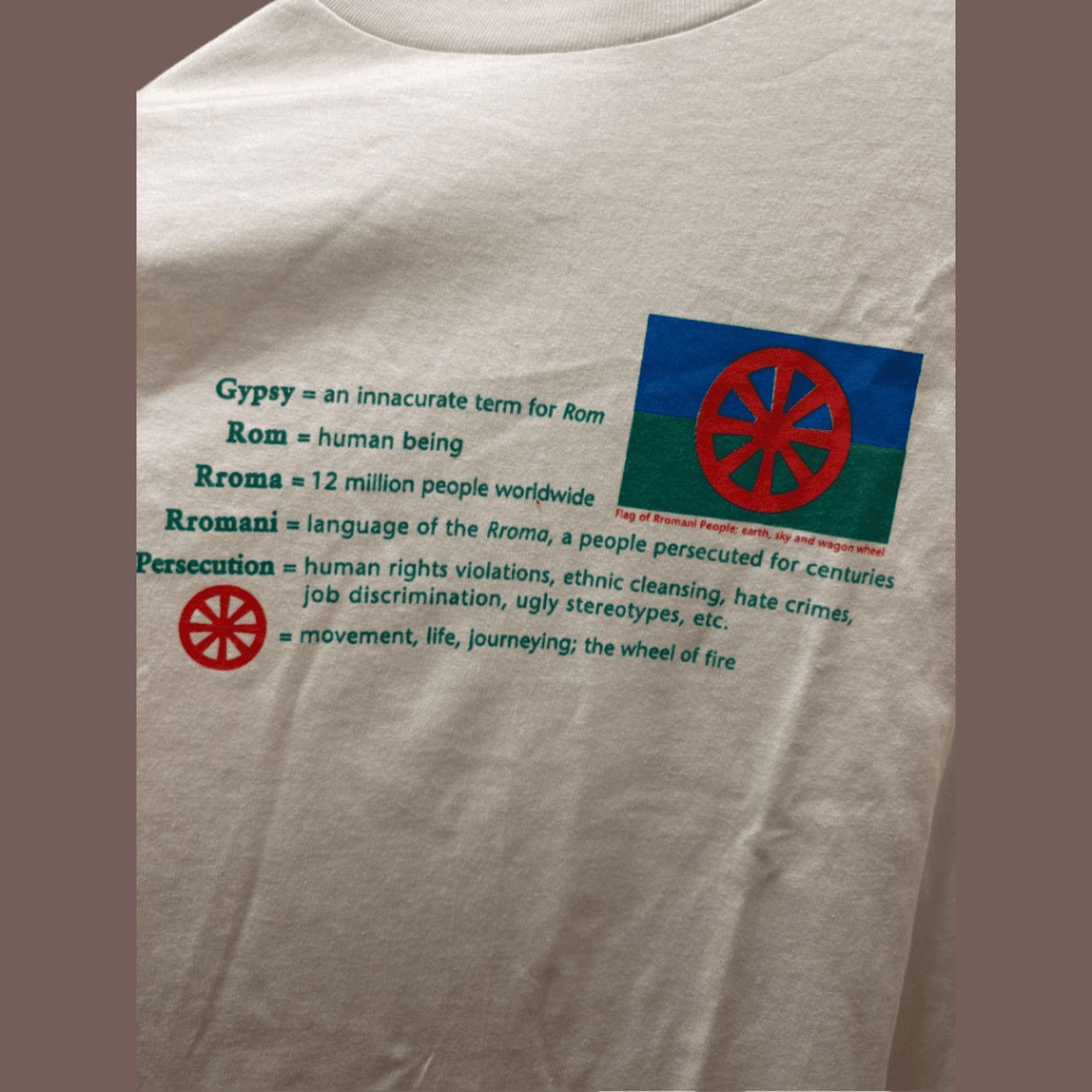 Hanes × Vintage VTG Graphic Tee | Hanes Romani Rights XXL Single Stitch 90s Size US XXL / EU 58 / 5 - 5 Thumbnail