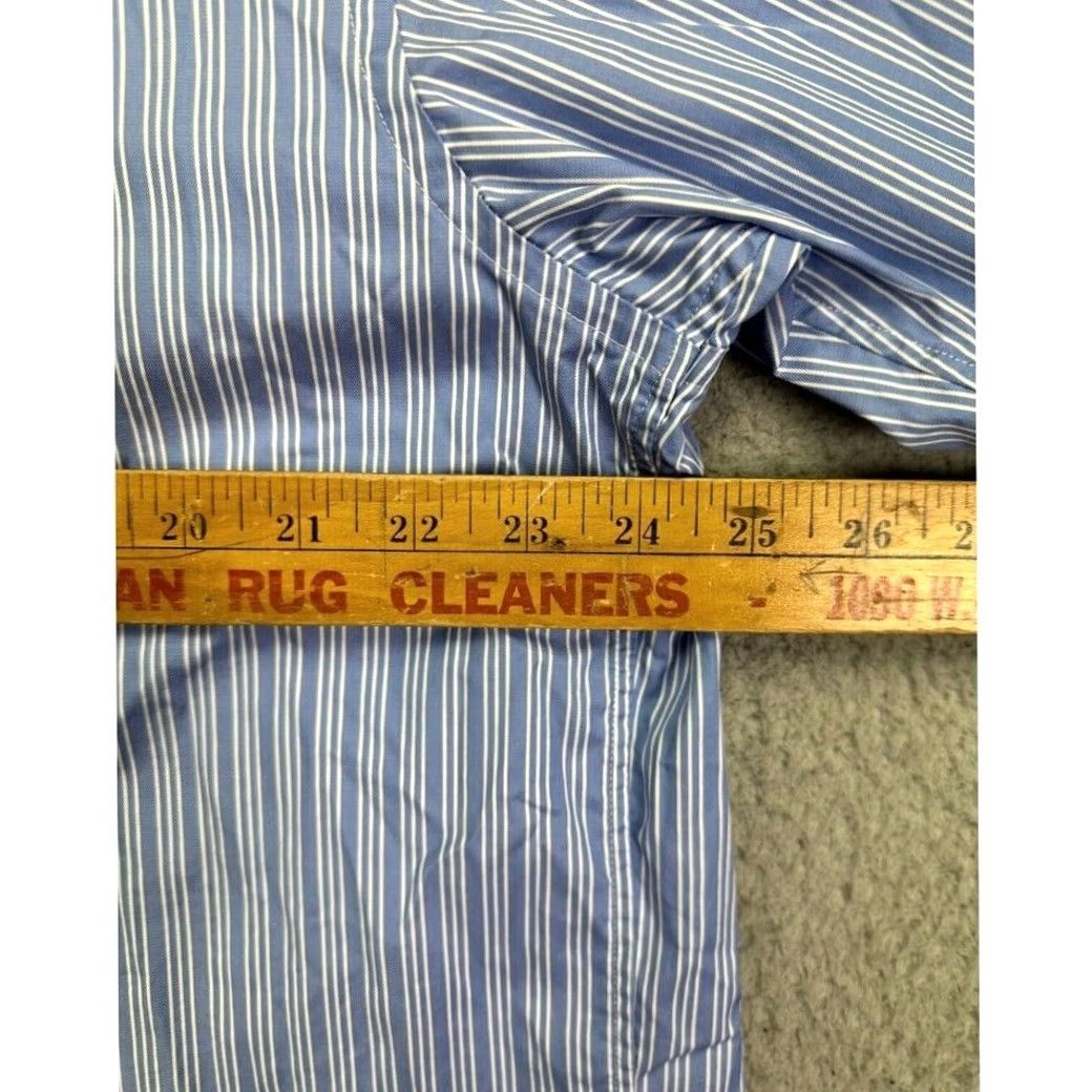 Brooks Brothers Brooks Brothers Button Down Shirt Mens Large Blue Striped Cotton Size US L / EU 52-54 / 3 - 6 Thumbnail