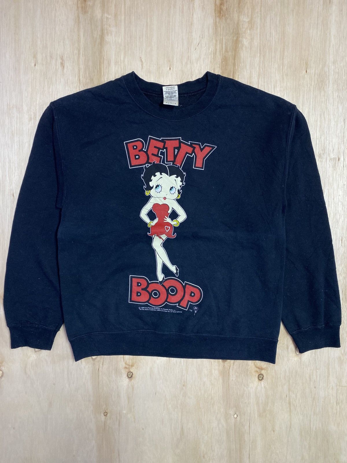 Cartoon Network Vintage Betty Boop GILDAN 90's Double-Sided Print Sweatshirt Size US XL / EU 56 / 4 - 1 Thumbnail