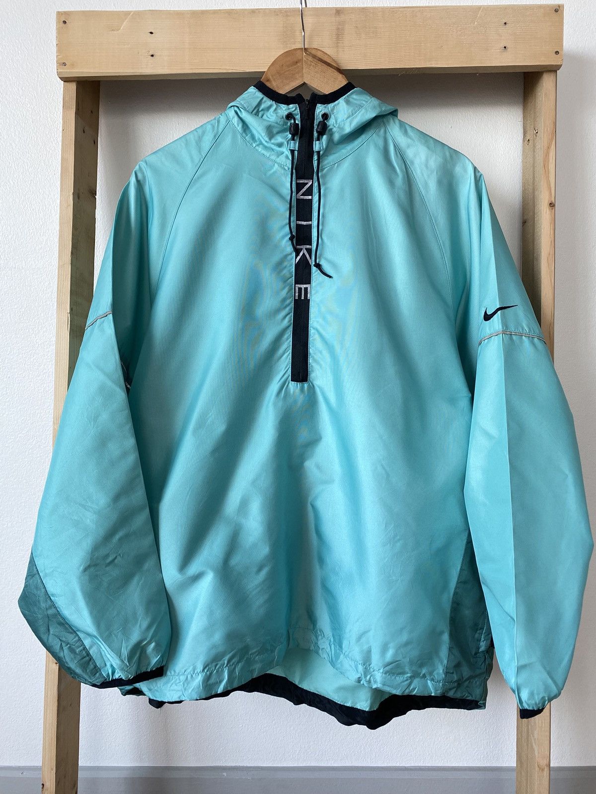 Nike ACG Vintage 90’s Blue Nike Half Zip Anorak Jacket Size US L / EU 52-54 / 3 - 2 Thumbnail