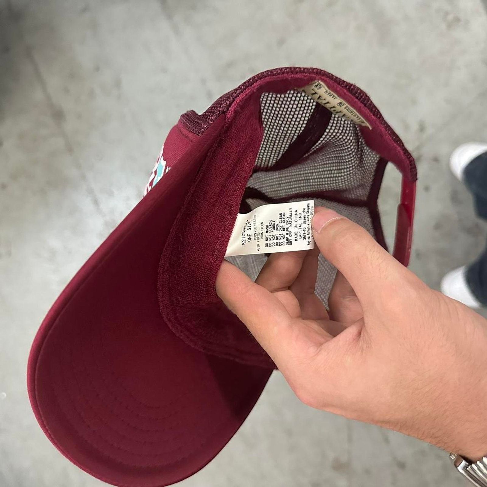 Kapital Kapital Puff Print Laundry Denim Shrink Trucker Hat One Size Size ONE SIZE - 6 Thumbnail