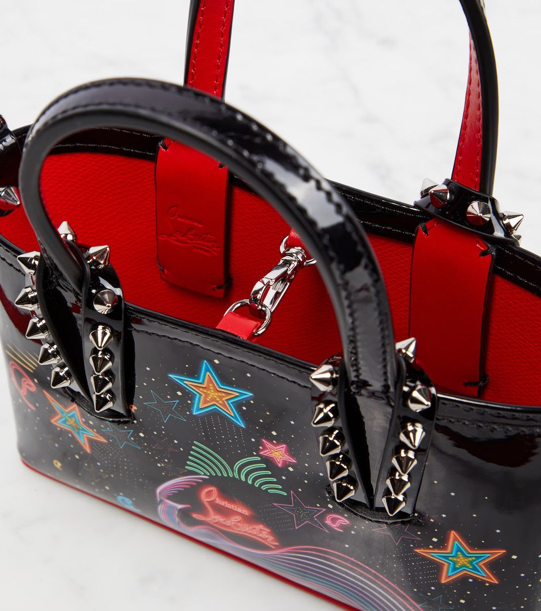 Christian Louboutin o1s1wg111124 Size: OS/ Cabata Mini Tote Bag in Black Size ONE SIZE - 4 Thumbnail