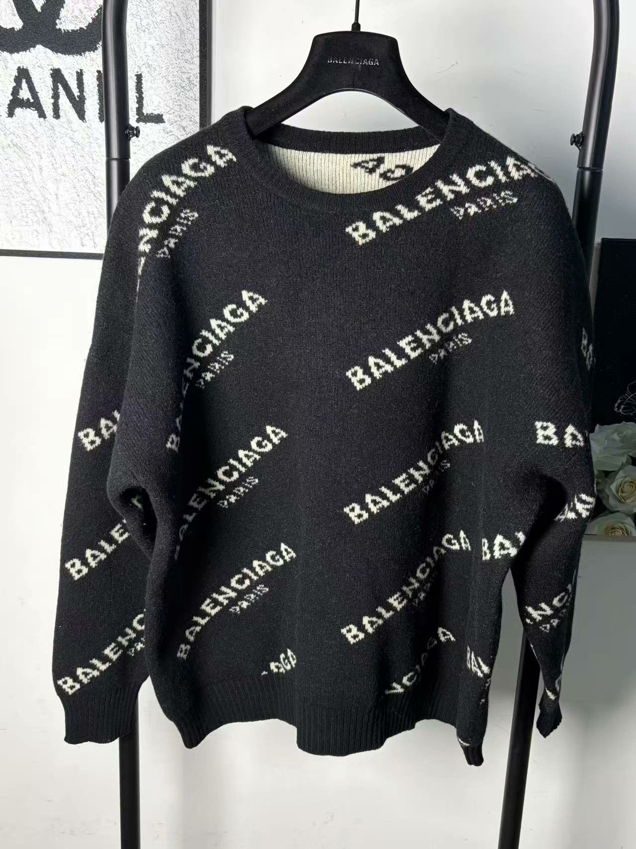 Balenciaga Balenciaga Knit White Sweater m Men Size US M / EU 48-50 / 2 - 1 Thumbnail