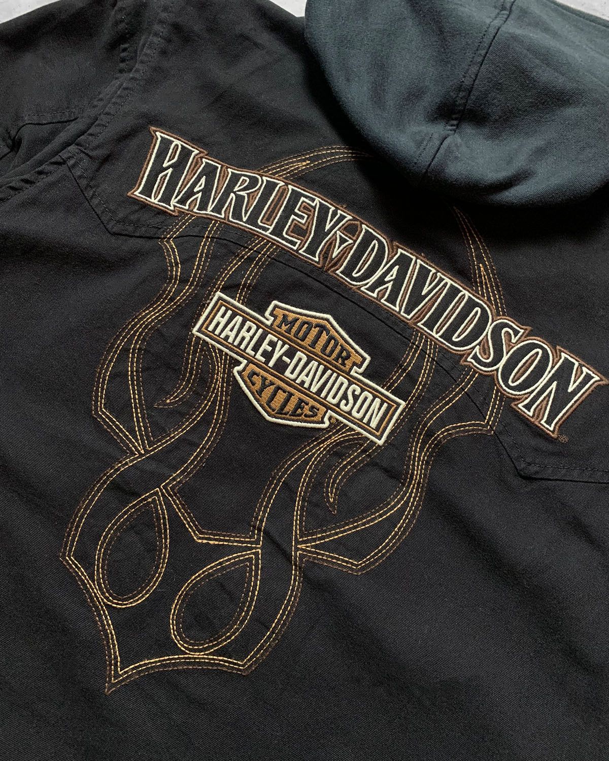Harley Davidson Vintage Harley Davidson Motorcycle Detroit Jacket - L Size US L / EU 52-54 / 3 - 10 Thumbnail