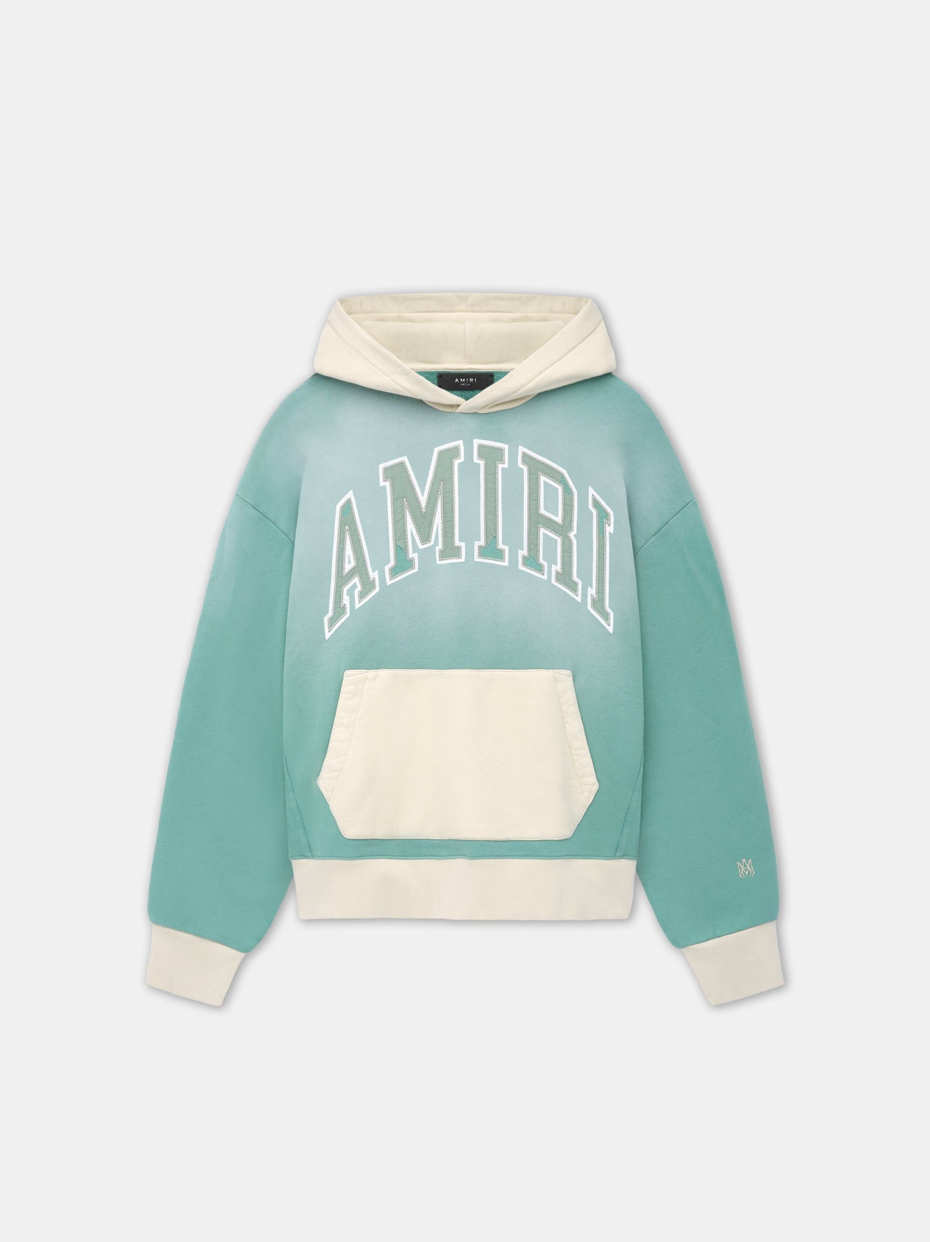 Amiri o1orln1025 Vintage Oversized Hoodie in Blue/White Size US XL / EU 56 / 4 - 1 Thumbnail