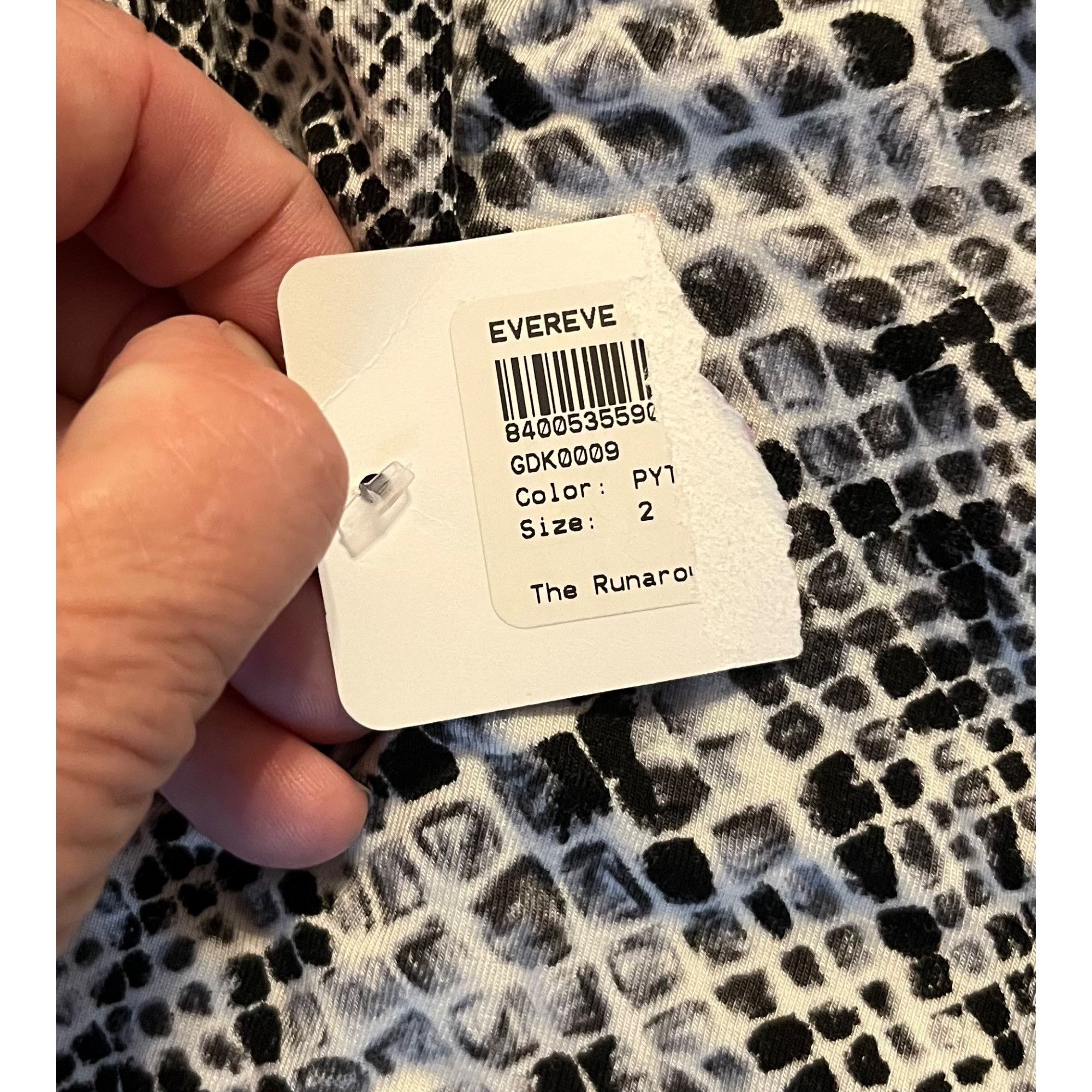 Good American NWT Good American M (2) 8 Runaround Wrap Dress Snake Skin Py Size M / US 6-8 / IT 42-44 - 4 Thumbnail