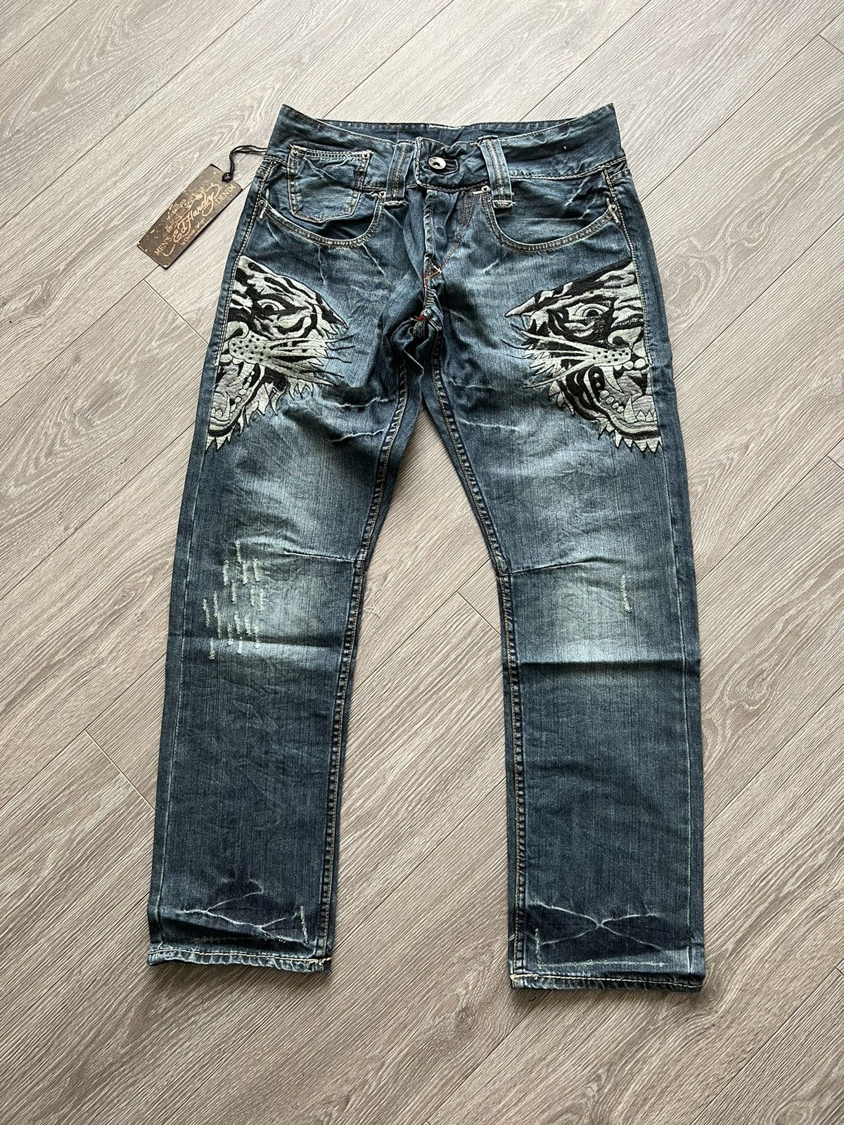 Ed Hardy★タイガーブーツカットジーンズ Ed Hardy Tiger Jeans | Grailed