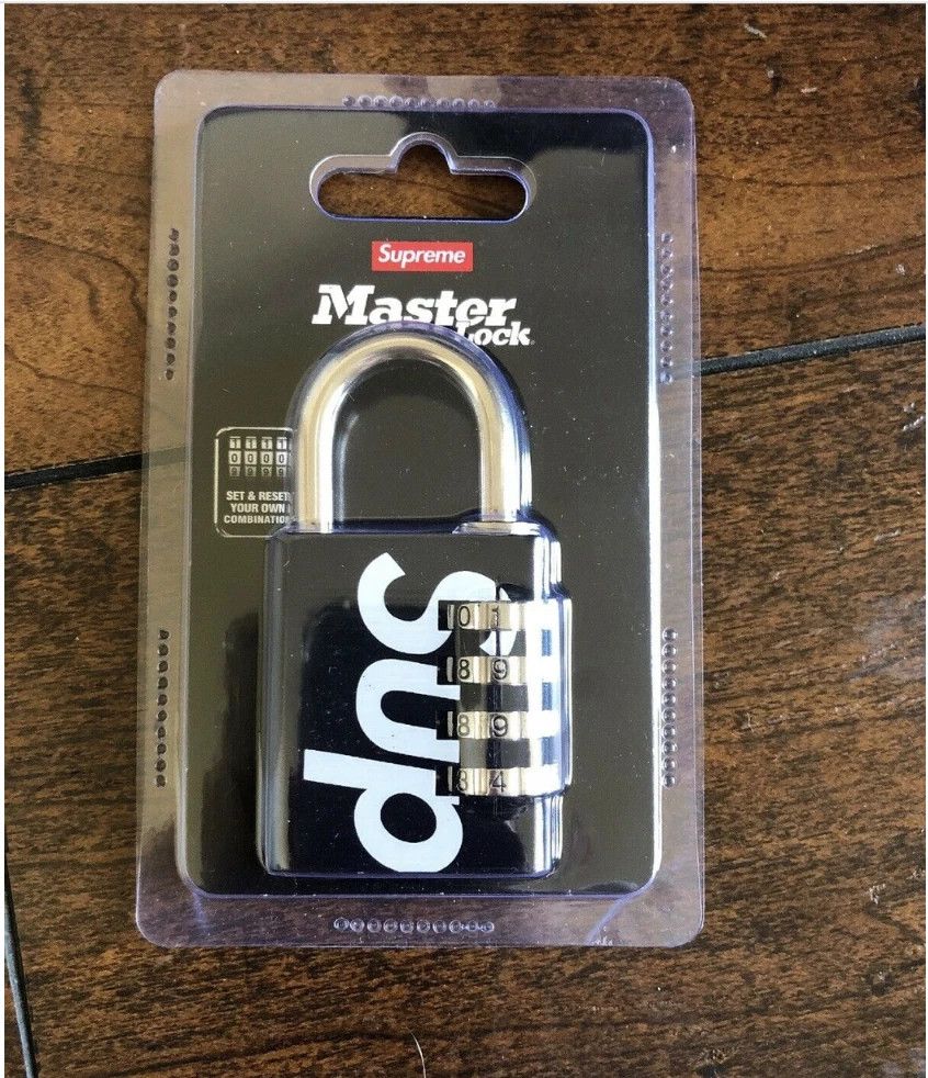 Supreme Supreme Masterlock Numeric Lock Black S/S 19 Size ONE SIZE - 1 Thumbnail