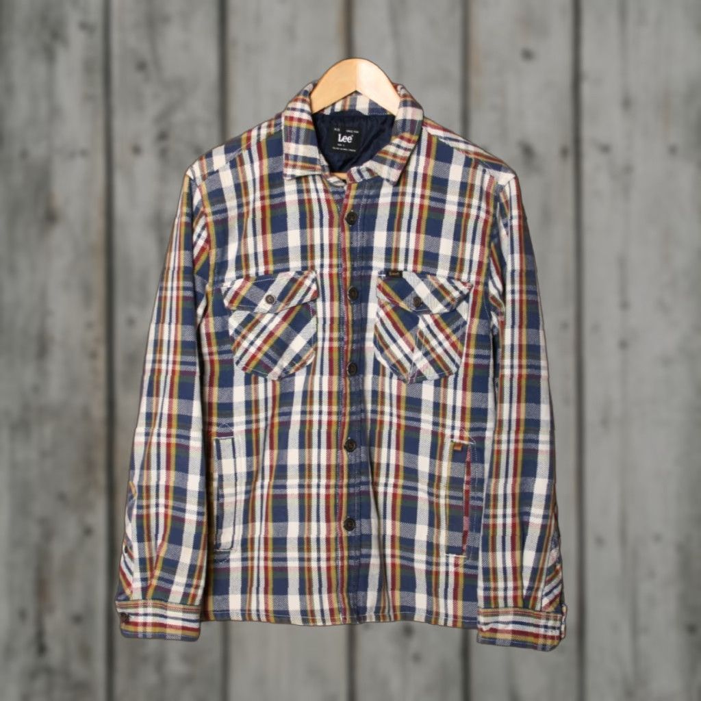 Lee VINTAGE H.D. LEE Plaid Flannel Quilt Lined Insulated Shirt Jac Women's Sz. L Jacket Shirt Size L / US 10 / IT 46 - 1 Thumbnail