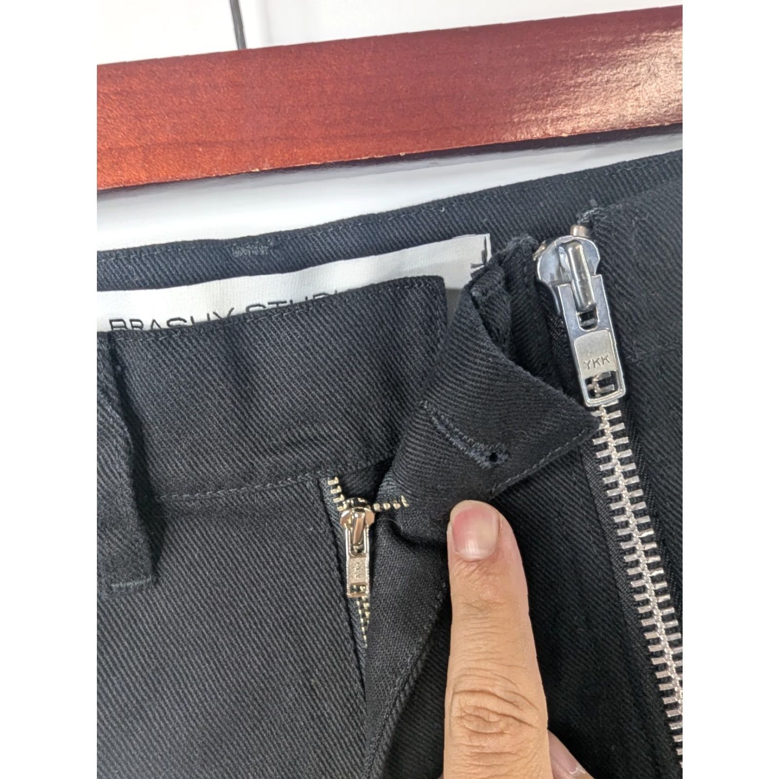 Vintage Brashy Studios Full Leg Zip Pants XS Black Women Pants Limited Edition Read (Brand: Brashy Studios) Size 26" / US 2 / IT 38 - 3 Thumbnail