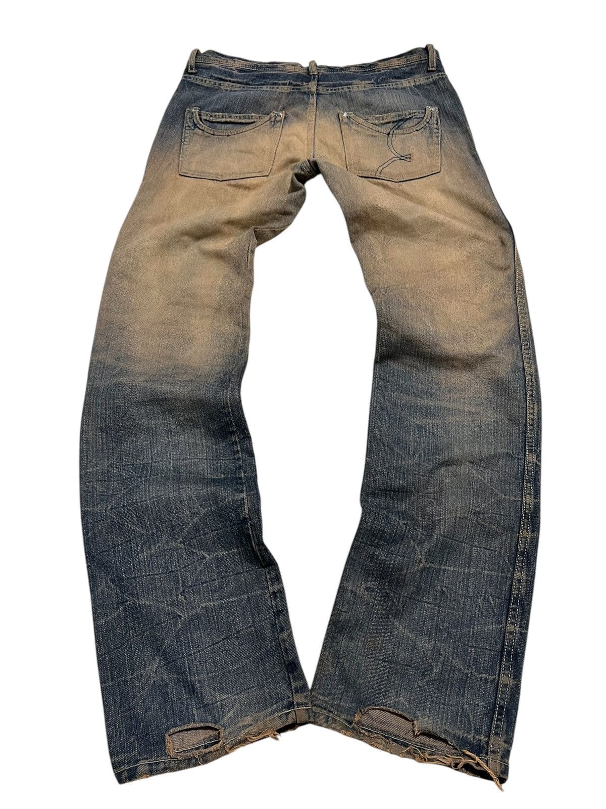 If Six Was Nine Icom japanese studed mudwash distressed clawmark jeans Size US 32 / EU 48 - 3 Thumbnail