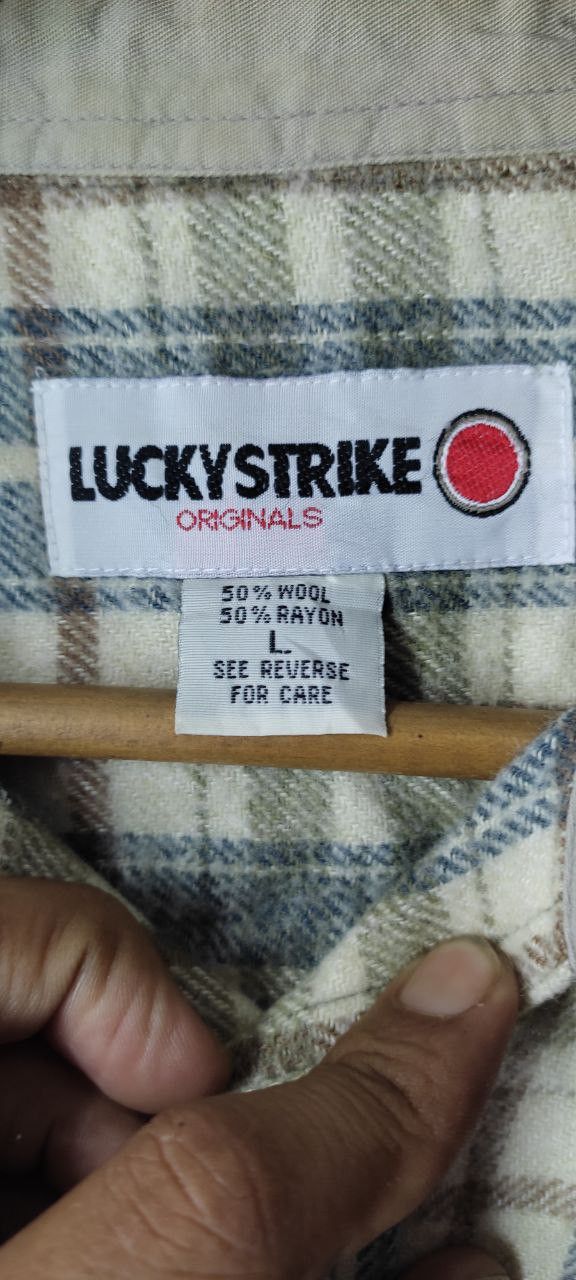 Sports Specialties VINTAGE LUCKY STRIKE FLANNEL WOOL COTTON Size US L / EU 52-54 / 3 - 8 Thumbnail