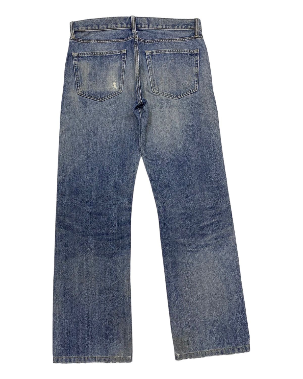 Undercover × Uniqlo BAGGY JEANS UNIQLO JAPAN BAGGY DISTRESSED DENIM JEANS Size US 34 / EU 50 - 4 Thumbnail