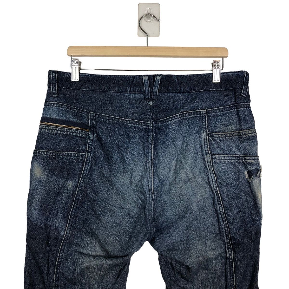 🔥90’s VINTAGE PHIL SMART UNION MADE JAPAN DISTRESSED DENIM