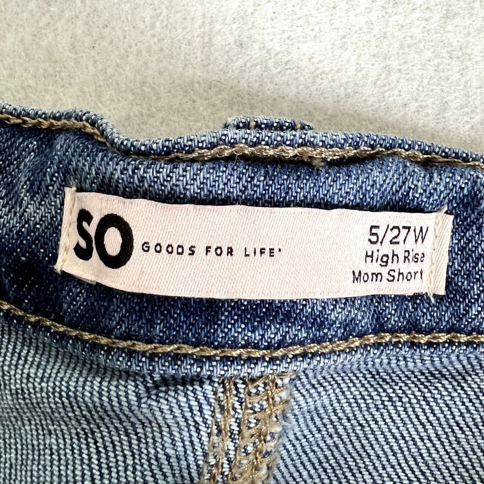 Other High Rise Distressed Mom Jean Shorts Size 27" / US 4 / IT 40 - 6 Thumbnail