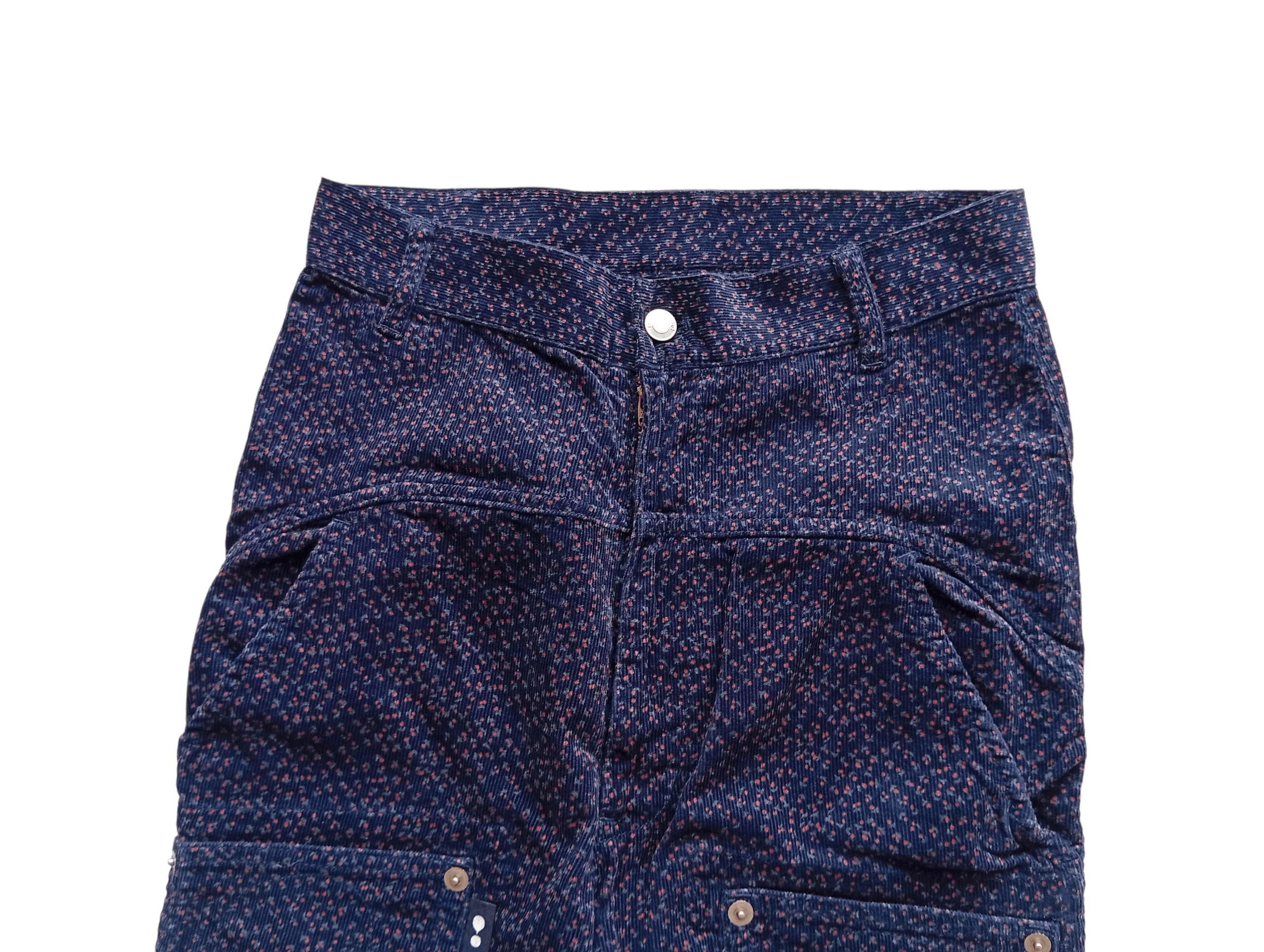Issey Miyake Mercibeaucoup corduroy floral dropcrotch pants Size 28" / US 6 / IT 42 - 2 Thumbnail