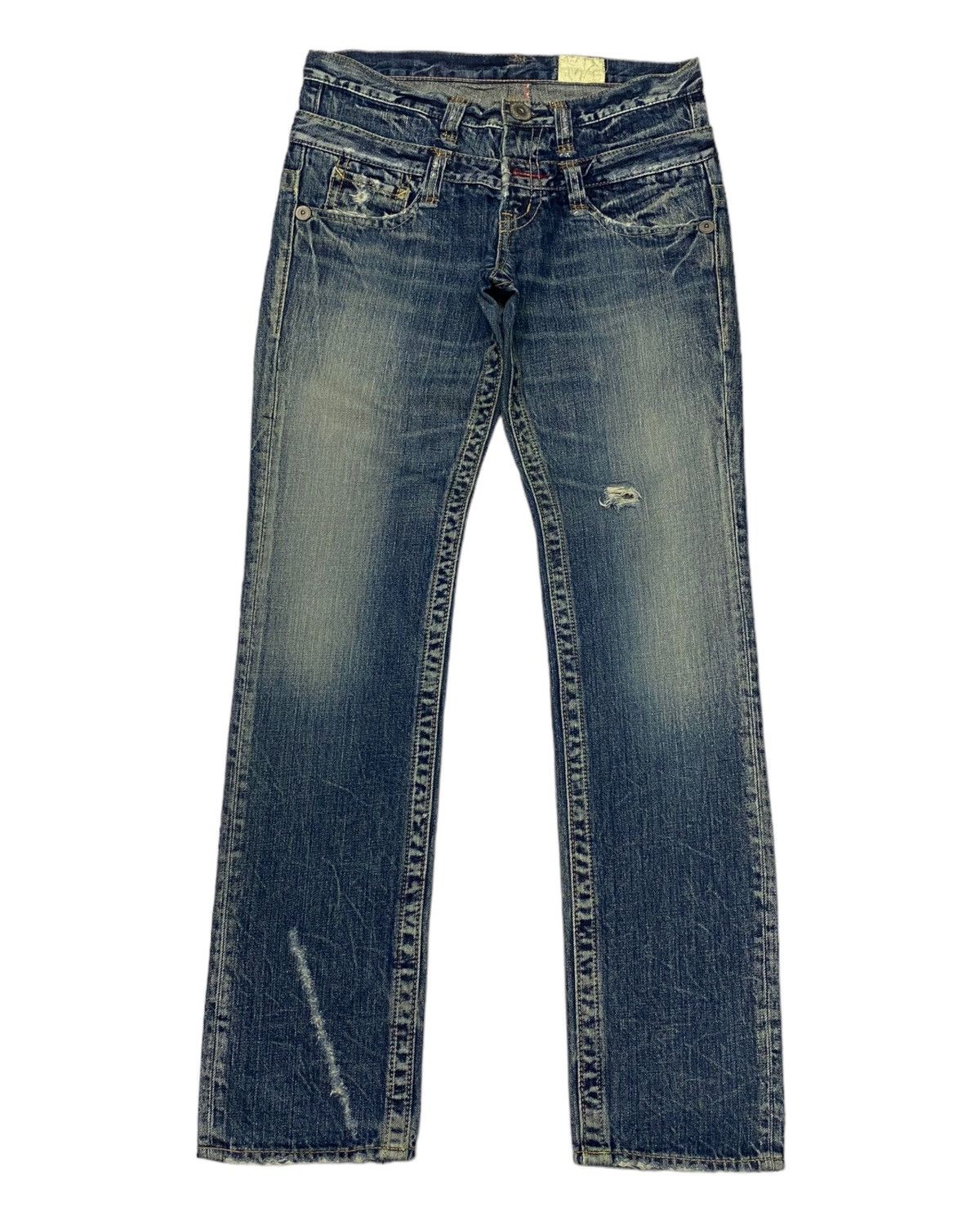 Beauty Beast × If Six Was Nine × PPFM DOUBLE WAIST JAPAN ANTGAUGE DISTRESS DENIM JEANS PPFM STYLE Size US 31 - 5 Thumbnail