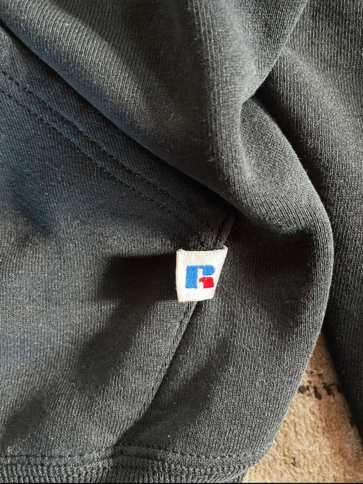 Russell Athletic 90s Russell Athletic black boxy made in USA hoodie Size US M / EU 48-50 / 2 - 3 Thumbnail