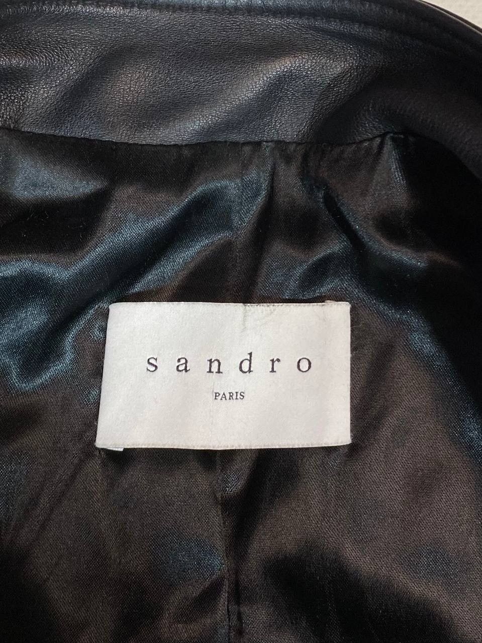 Sandro Sandro Paris Men Leather Jacket Black Biker Motorcycle Rac Size US M / EU 48-50 / 2 - 14 Thumbnail