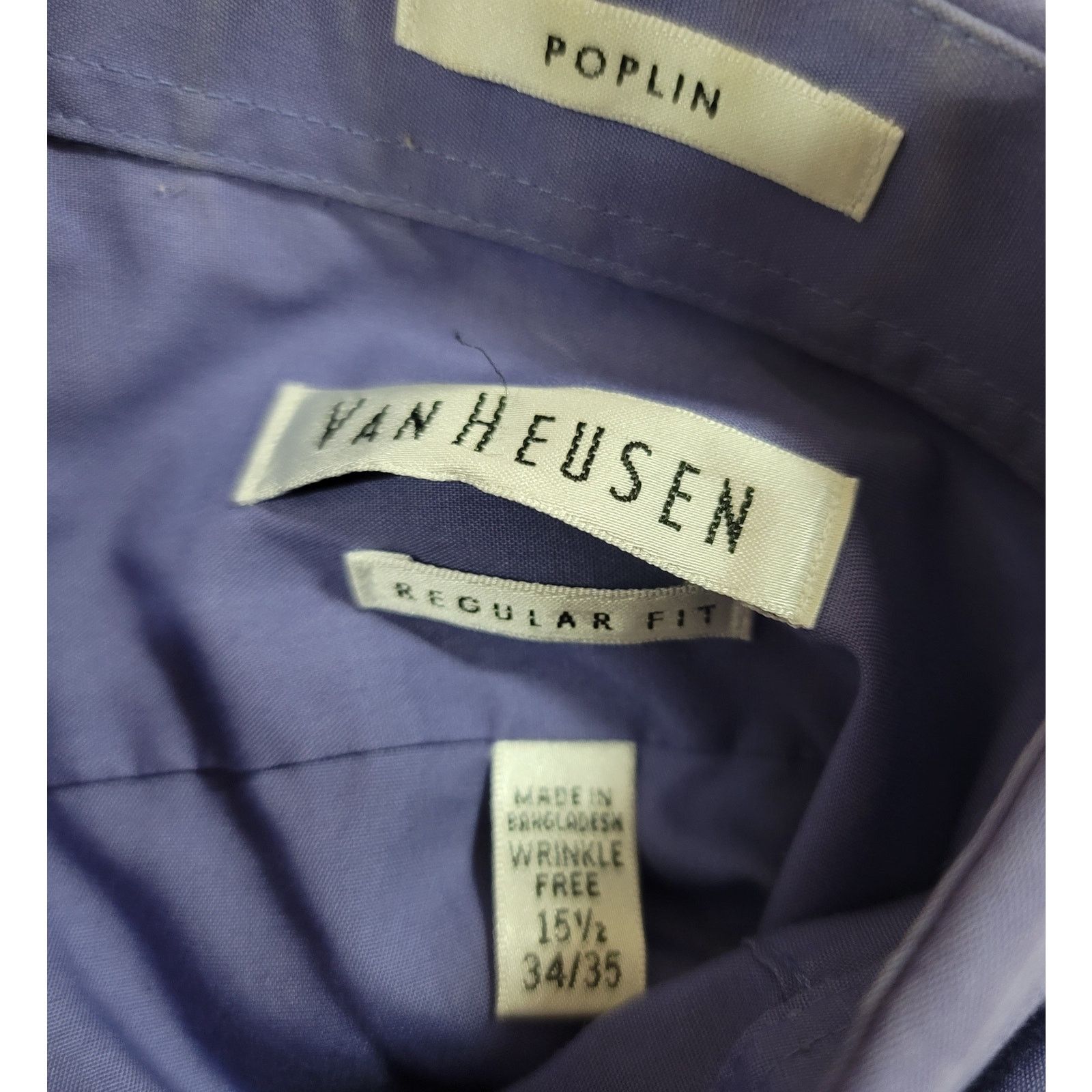 Van Heusen Van Heusen Purple Regular Fit Men's Dress Shirt 15 1/2 M Size US M / EU 48-50 / 2 - 3 Thumbnail