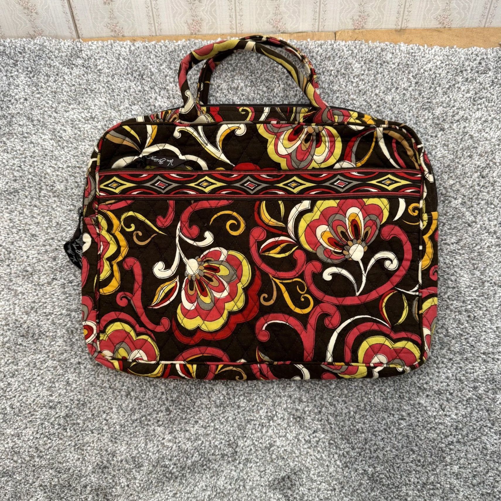 Vera Bradley Vera Bradley Laptop Bag Womens Large Floral Quilted Briefcase Carry Case Size ONE SIZE - 4 Thumbnail