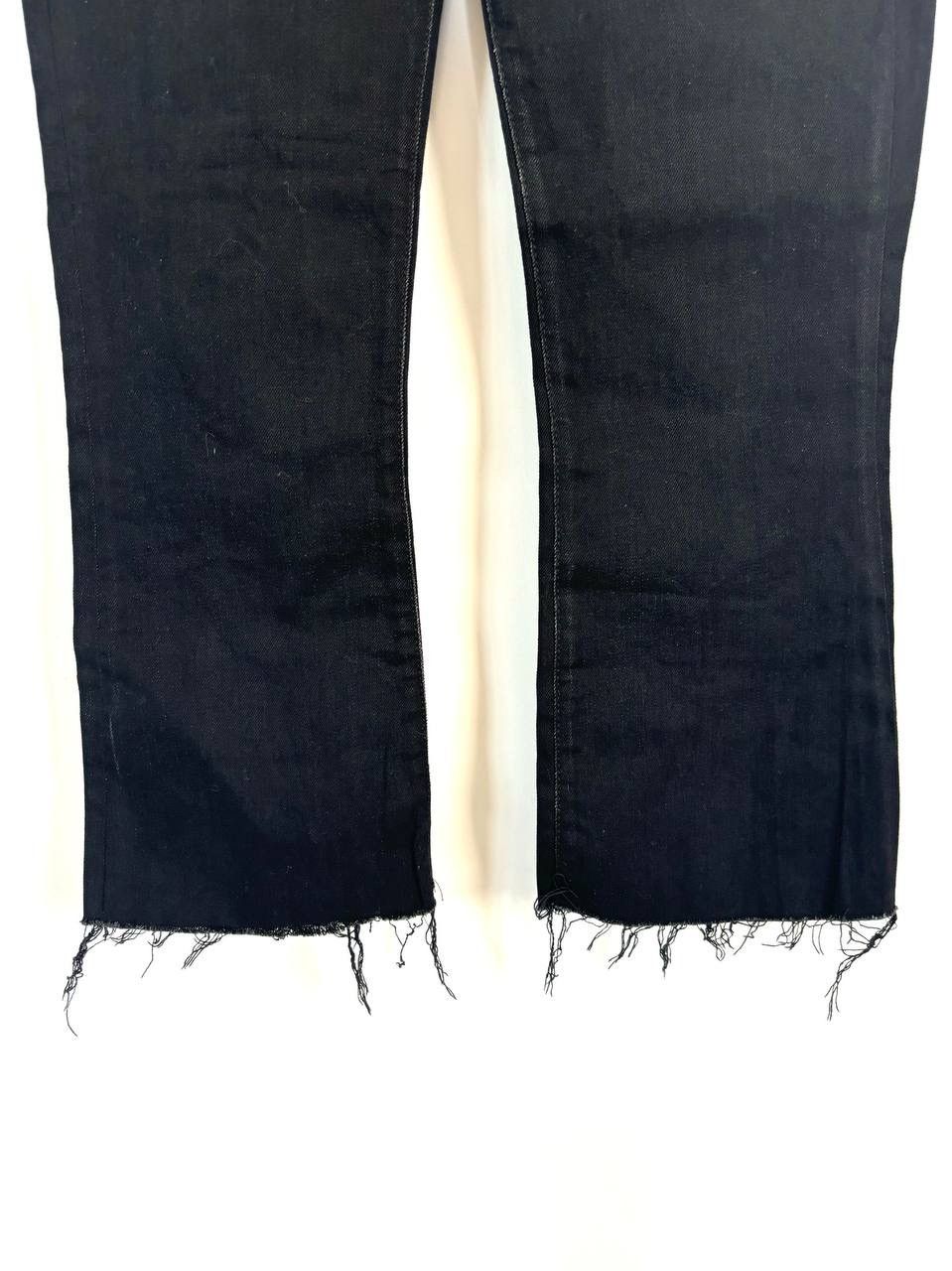 Saint Laurent Paris Saint Laurent Cropped Distressed Denim Jeans Size 28" / US 6 / IT 42 - 4 Thumbnail