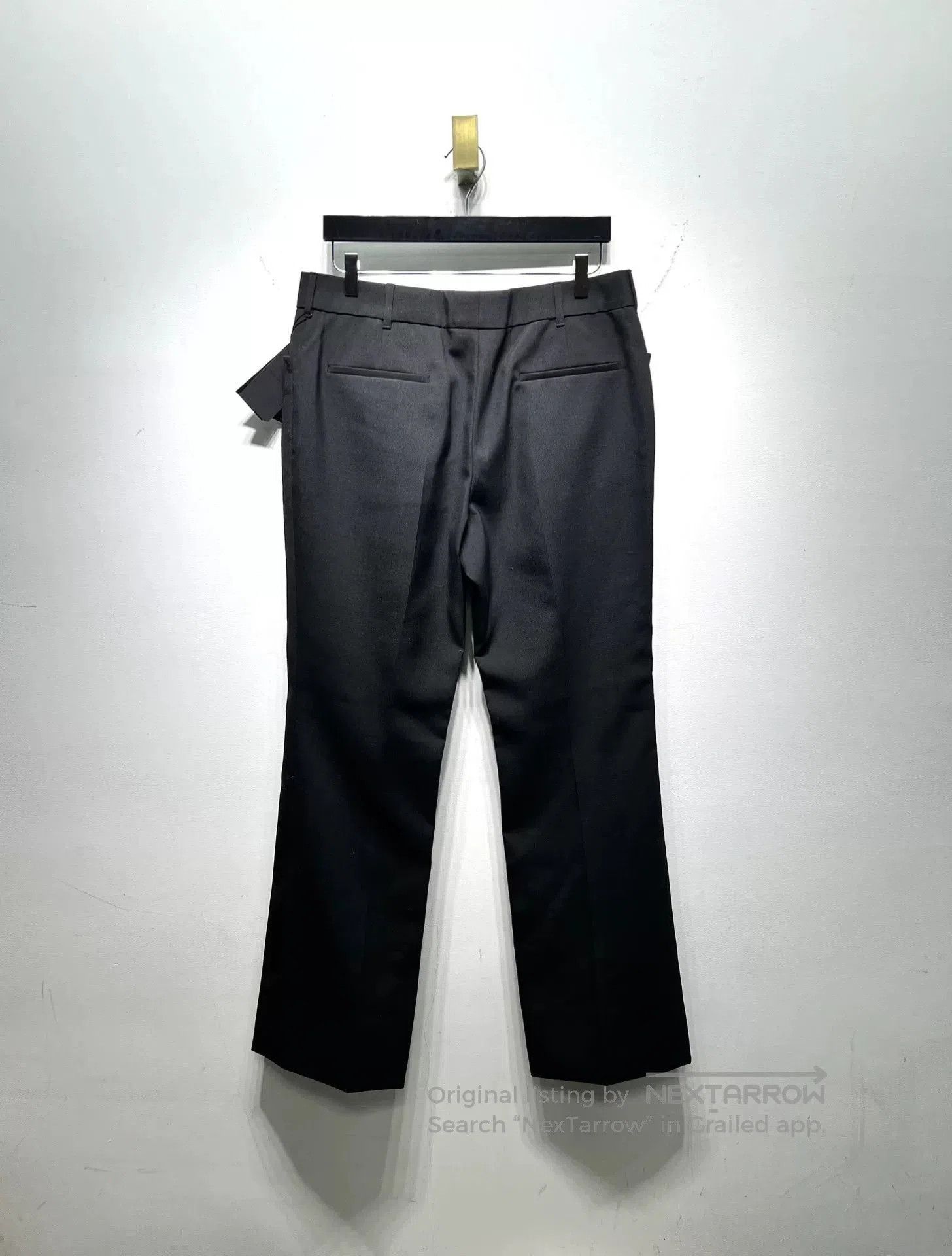 Saint Laurent Paris Saint Laurent Wool Wide-Leg Trousers. Size US 34 / EU 50 - 4 Thumbnail