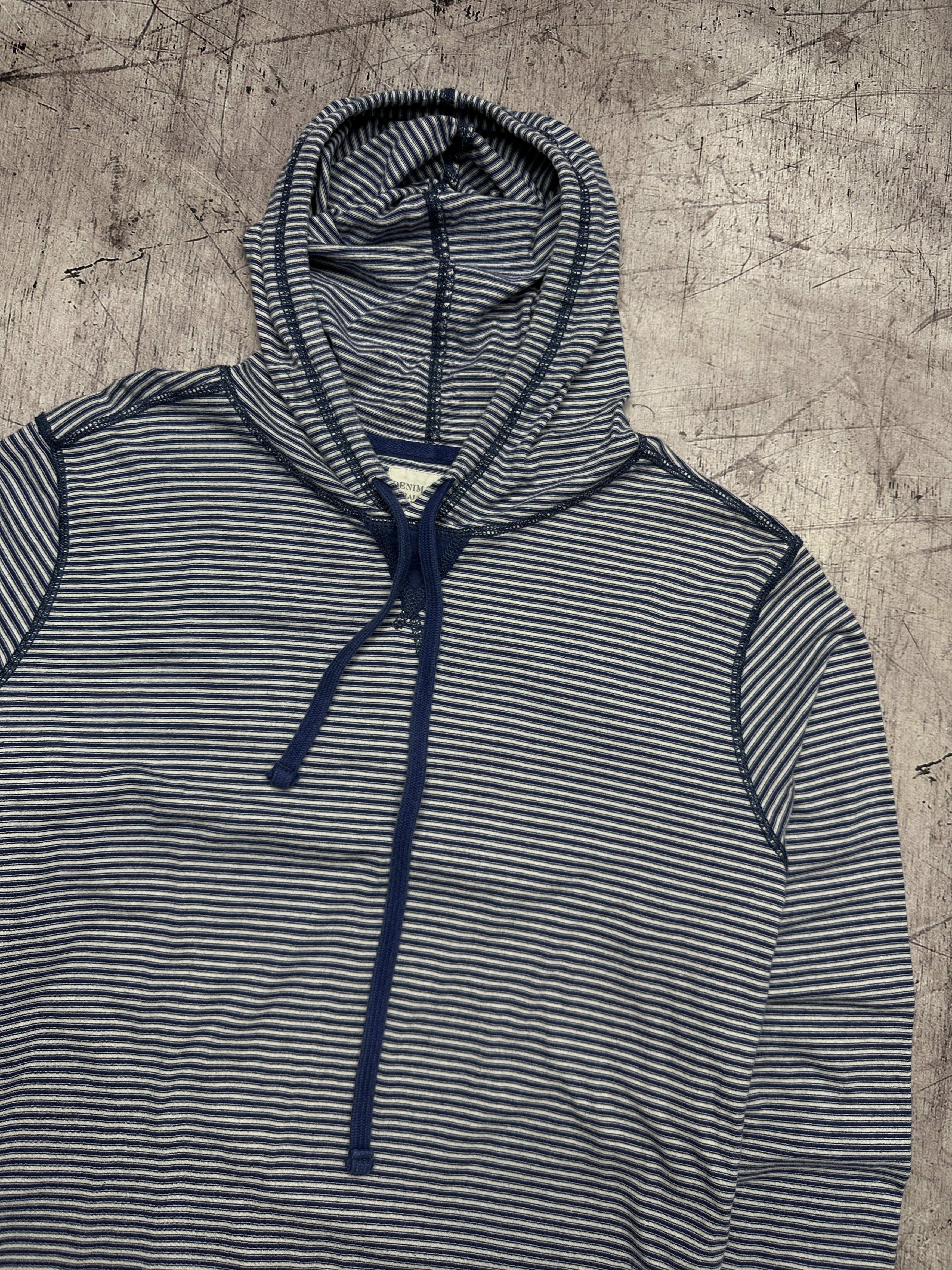 Polo Ralph Lauren Denim & Supply Ralph Lauren Vintage Mens Striped Hoodie Size US XL / EU 56 / 4 - 2 Thumbnail
