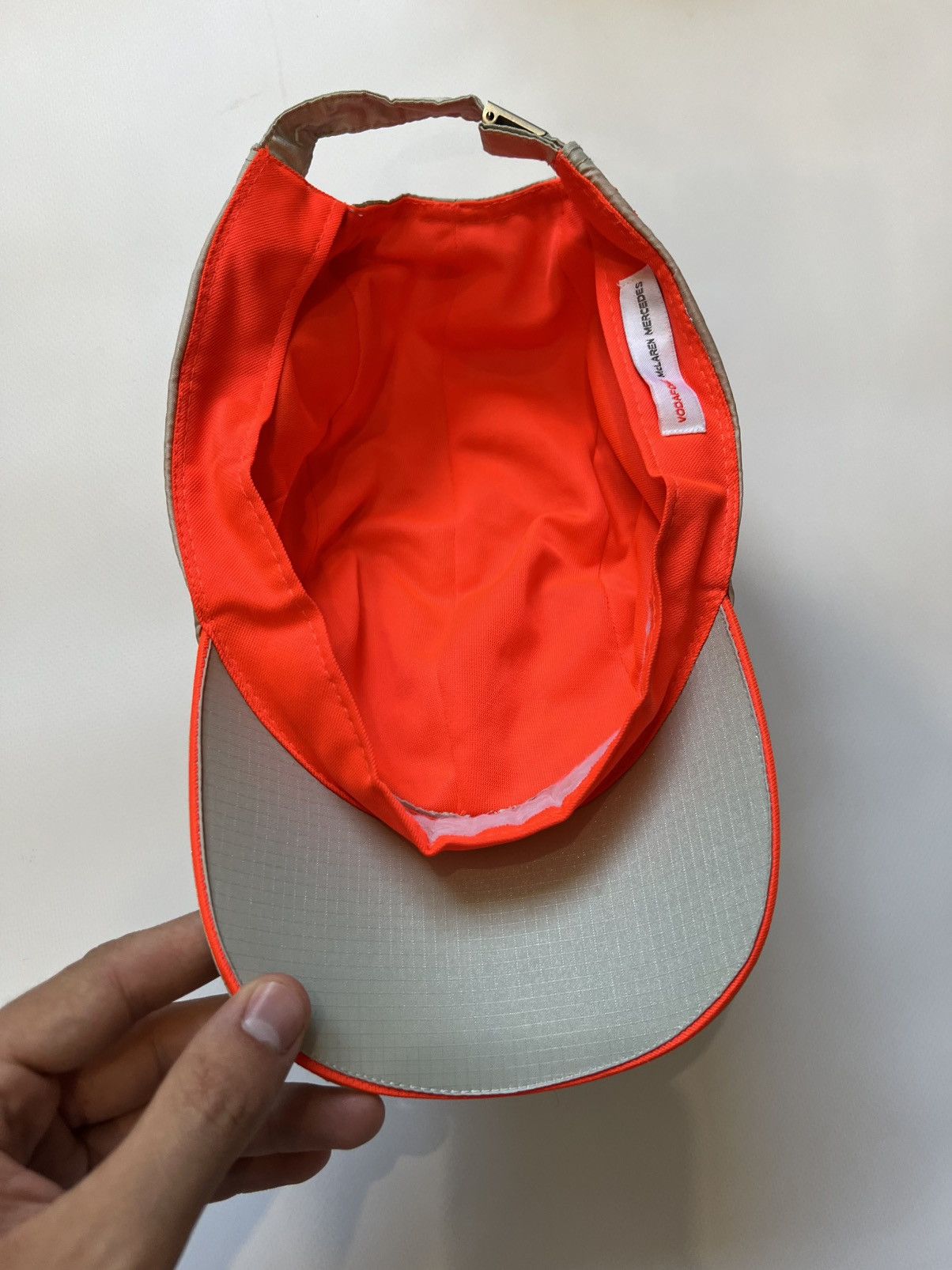 Mercedes-Benz Mercedes Benz Mclaren Cap Hat Orange Grey Vodafone Size ONE SIZE - 4 Thumbnail