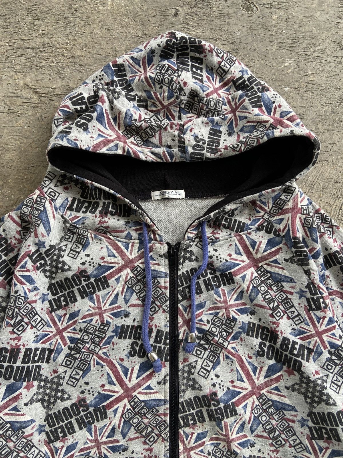 Hysteric Glamour 2000s Colza - Printed Flag AOP Zip Hoodie Size US L / EU 52-54 / 3 - 3 Thumbnail