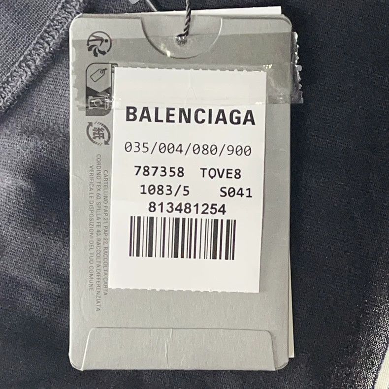 Balenciaga Balenciaga Letter printing hole round neck short sleeve T- Size US L / EU 52-54 / 3 - 8 Thumbnail