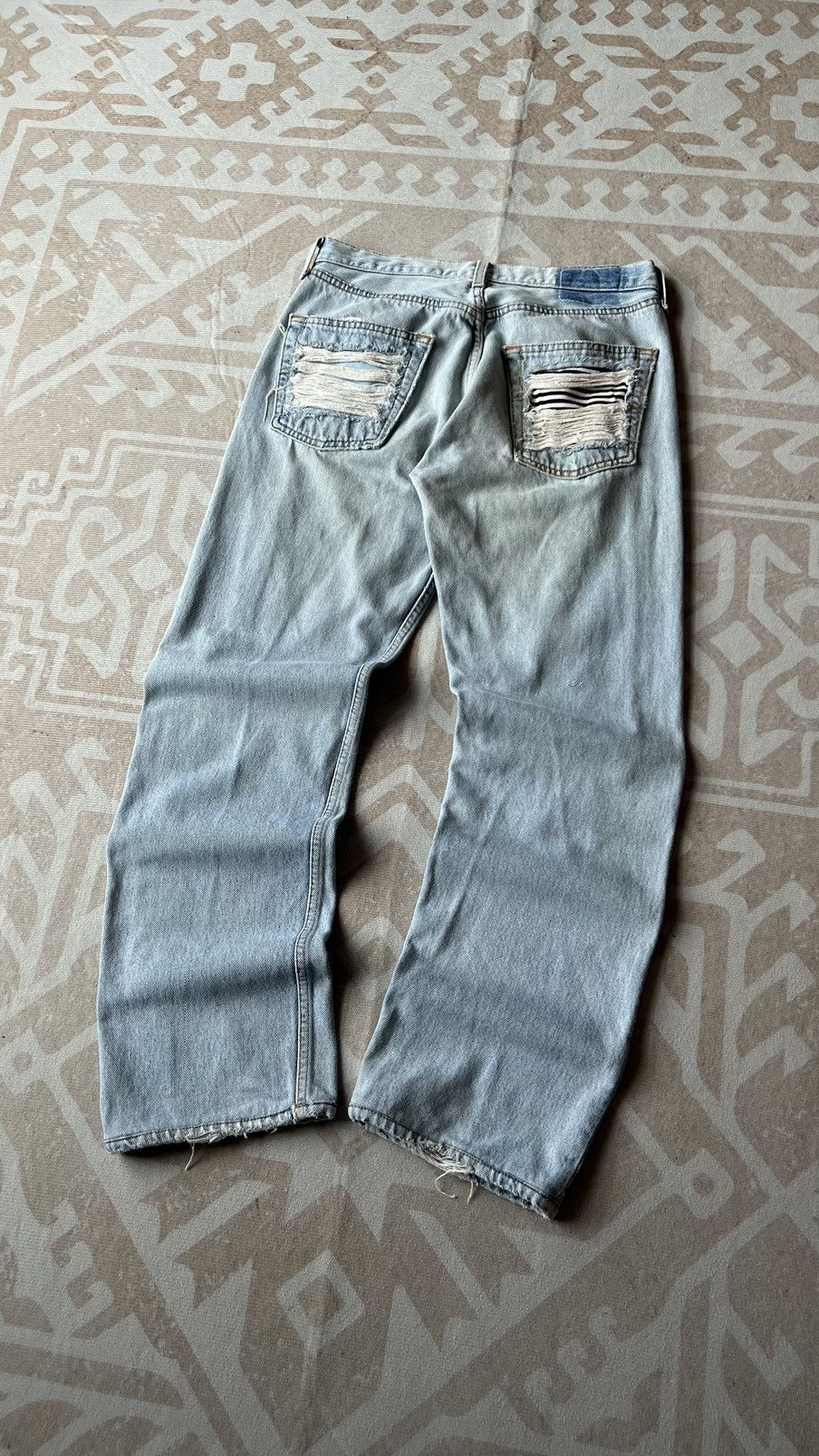Levi's VINTAGE DISTRESSED KURT COBAIN JEANS Size US 30 / EU 46 - 7 Thumbnail