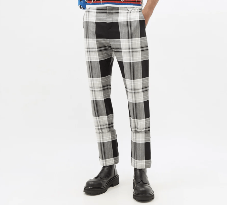 Charles Jeffrey LOVERBOY Check Cotton-Twill Trousers Size US 32 / EU 48 - 1 Thumbnail