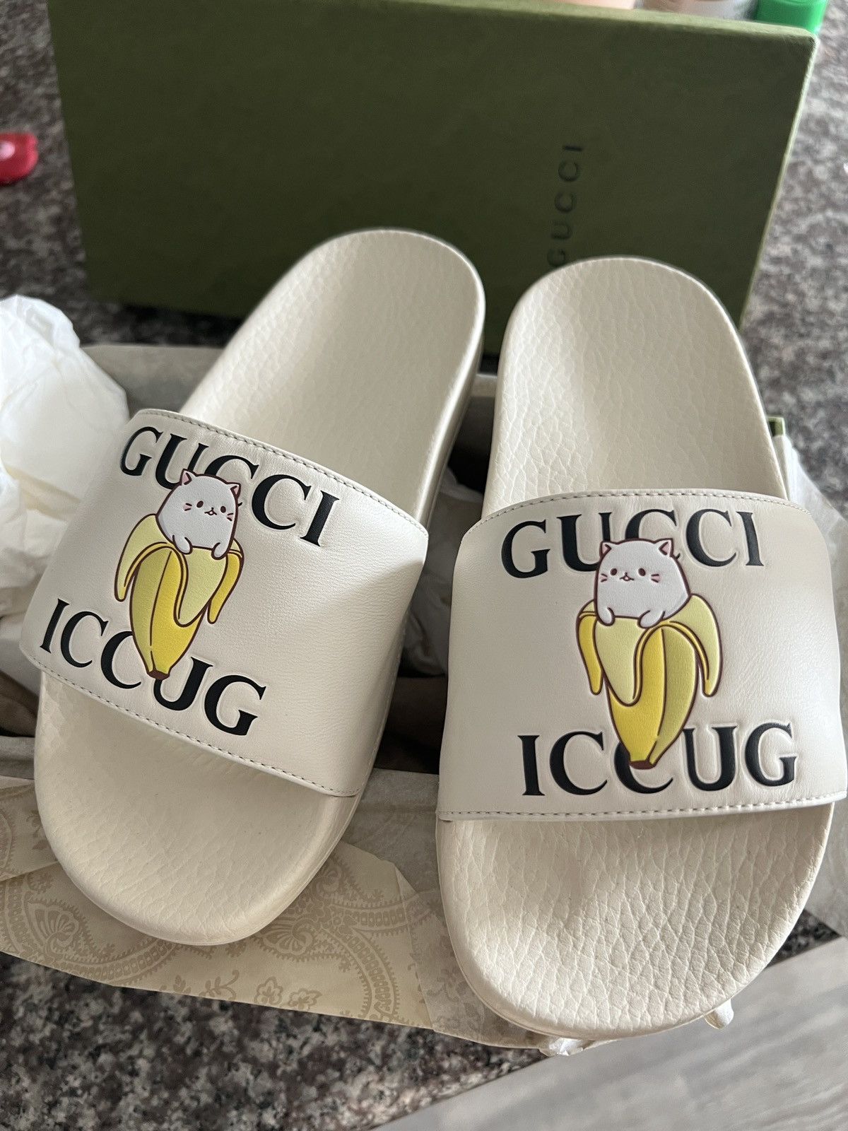 Gucci slides cat on sale