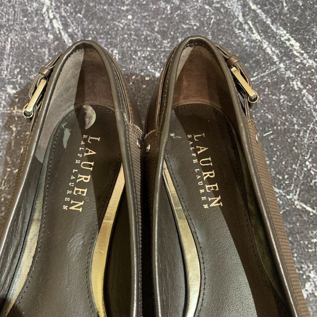 Ralph Lauren Ralph Lauren Leather Brown Flats Size 36.5 EU 6.5B Size US 6.5 / IT 36.5 - 11 Thumbnail