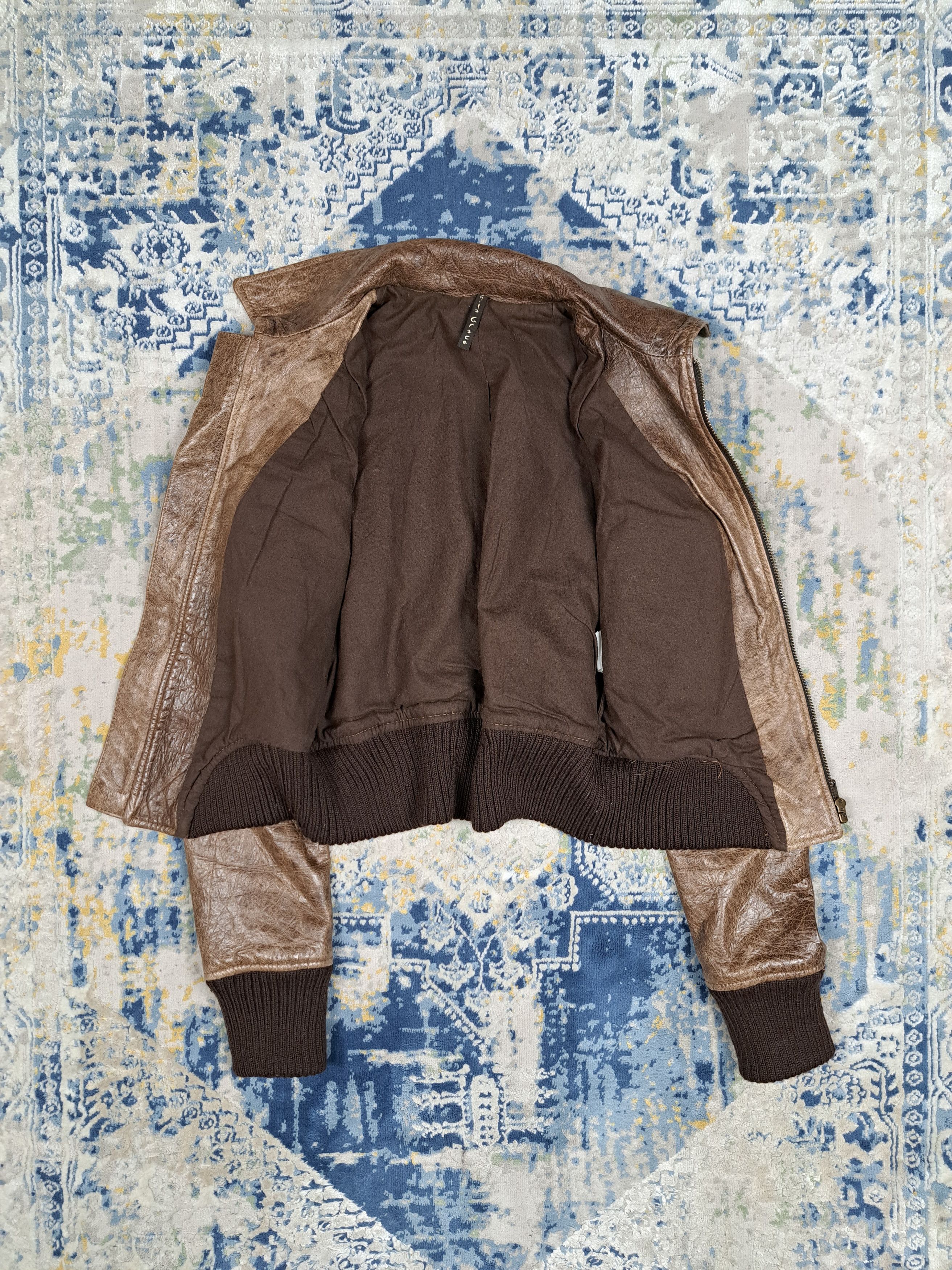 Genuine Leather × If Six Was Nine × Vera Pelle Japanese Style Cropped Leather Jacket Brown Boxy Moto Size S / US 4 / IT 40 - 4 Thumbnail