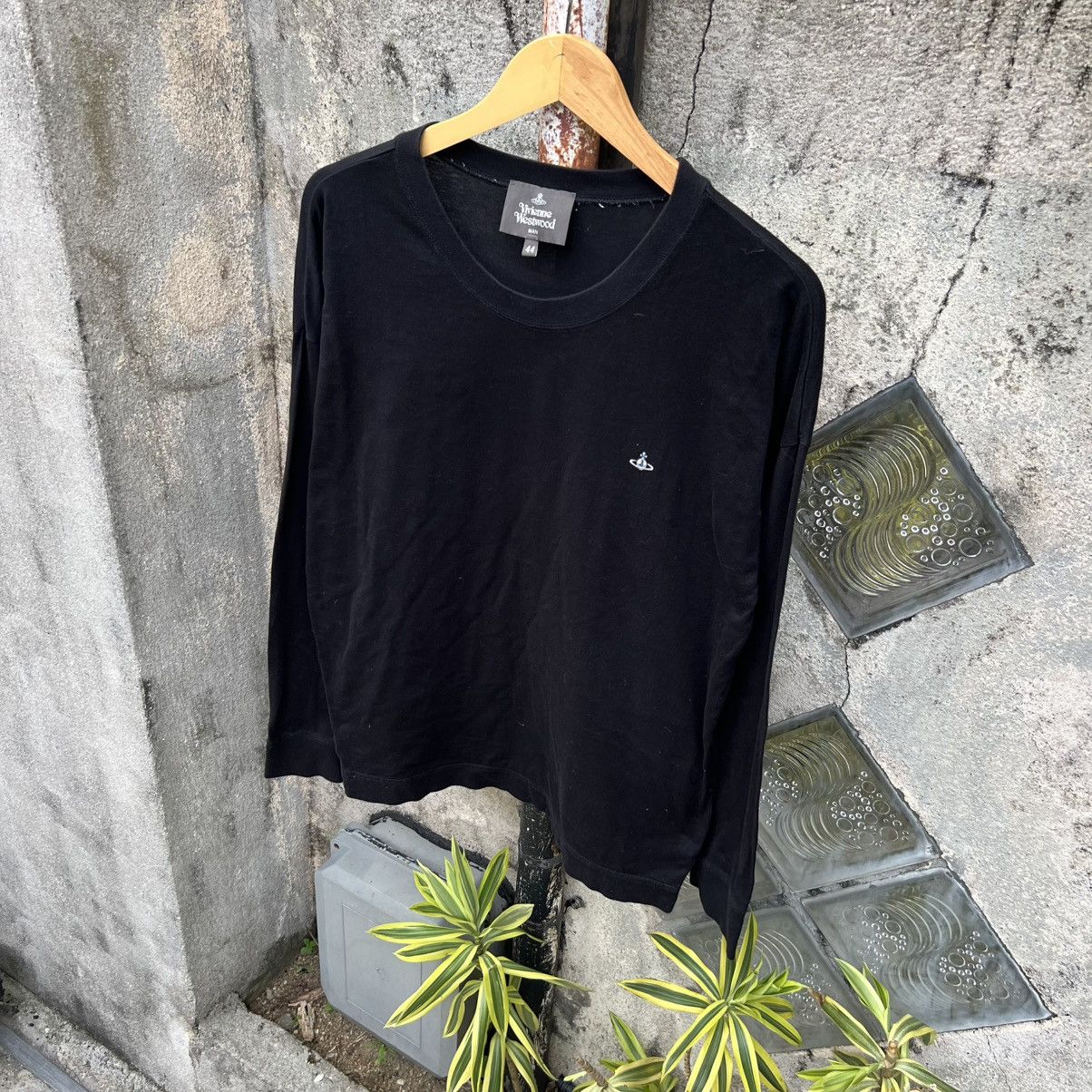 Vivienne Westwood “VIVIENNE WESTWOOD” LONG SLEEVE BLACK TEE Size US M / EU 48-50 / 2 - 2 Thumbnail