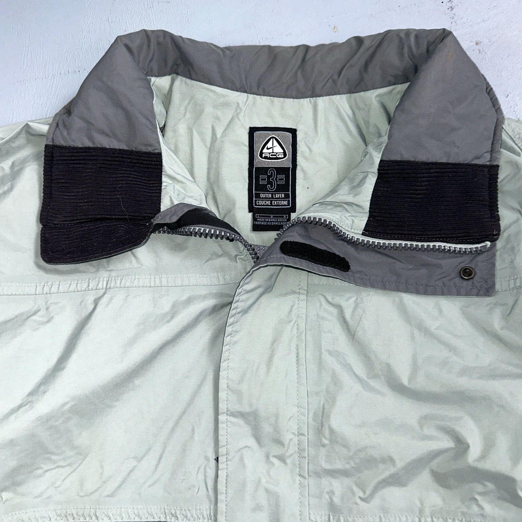Nike Nike Storm Fit Jacket VTG ACG Rain Jacket Storm Fit Anorak 90s Teal Hiking Ski Snowboard L Blue 90s Mens Jacket Size US L / EU 52-54 / 3 - 3 Thumbnail