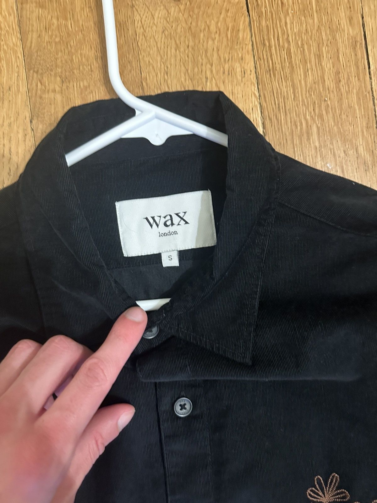 Wax London Wax London Doodle Cord Embroidered Long Sleeve Shirt - Small Size US S / EU 44-46 / 1 - 5 Thumbnail